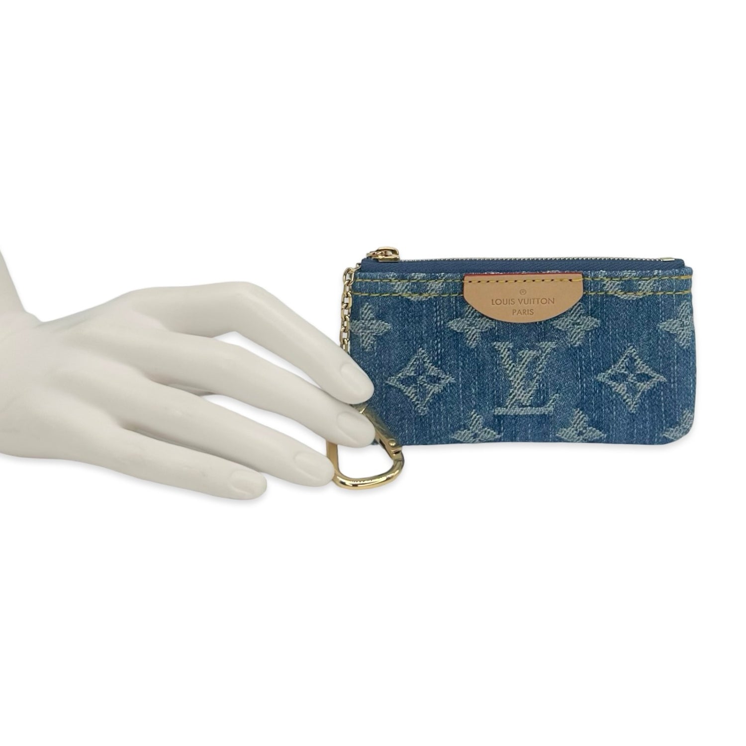 Louis Vuitton Monogram Denim Key Pouch