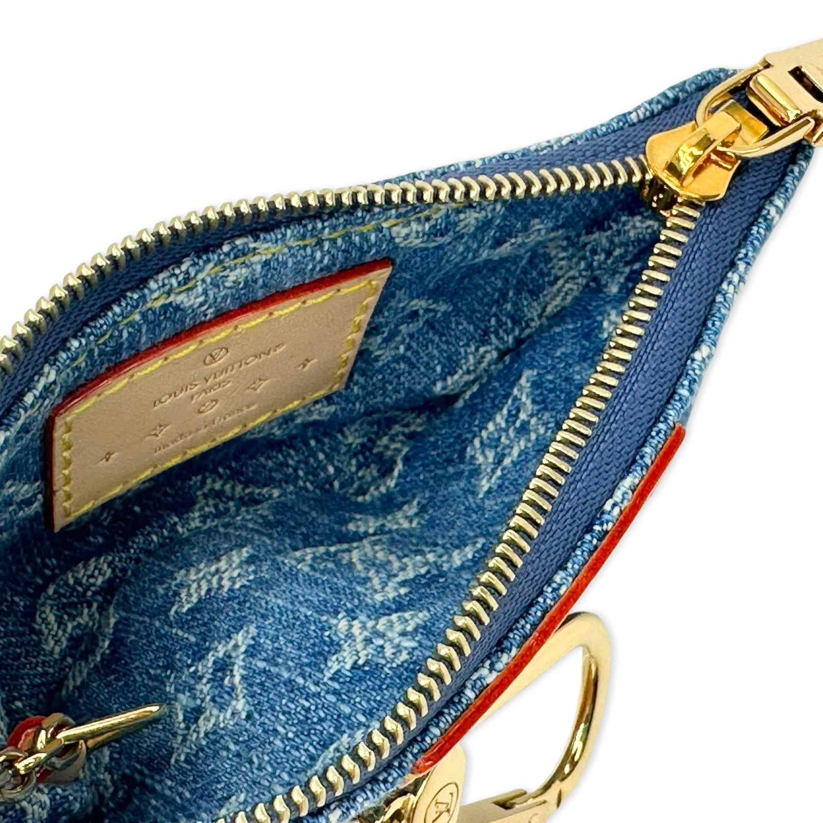 Louis Vuitton Monogram Denim Key Pouch
