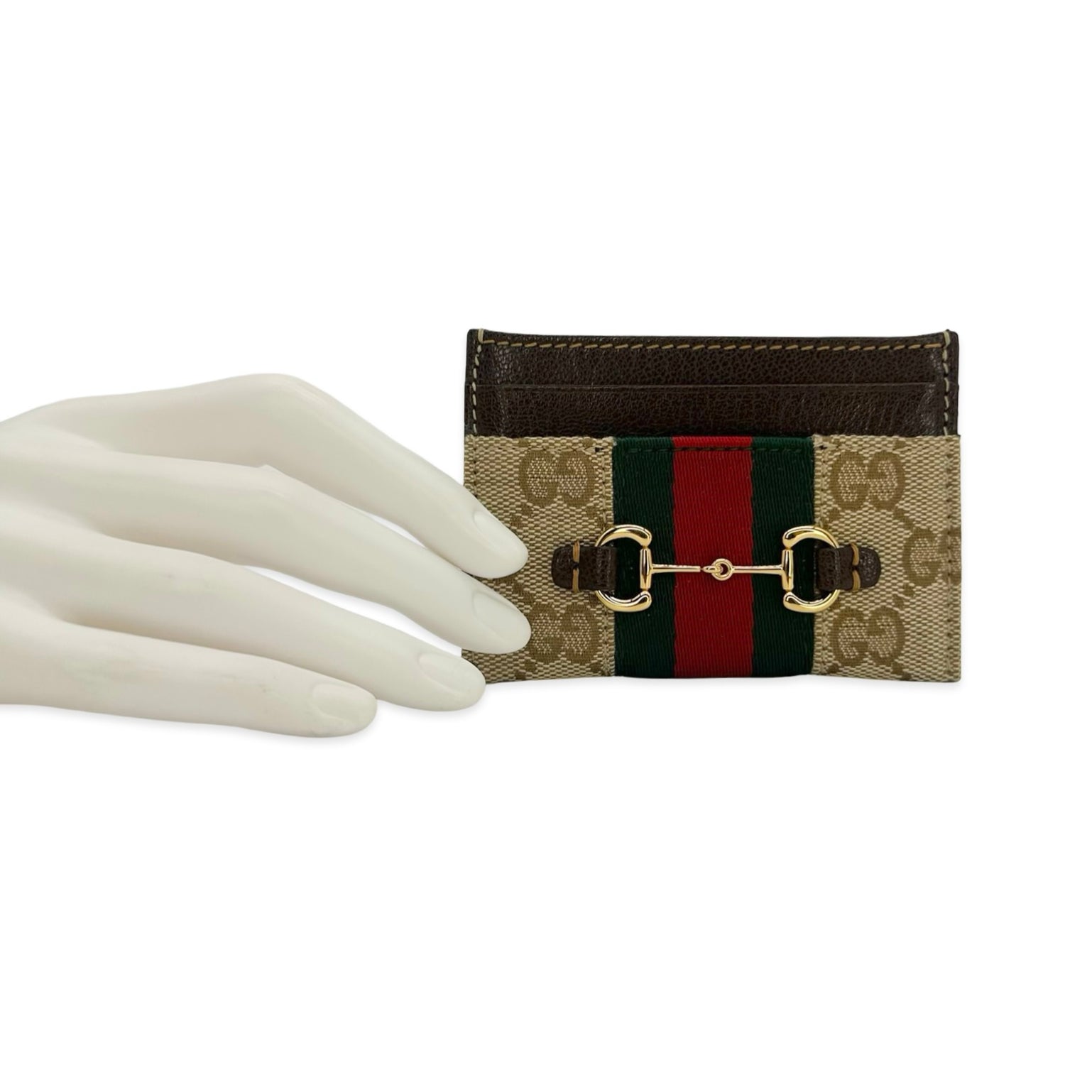 Gucci GG Canvas Horsebit Card Holder