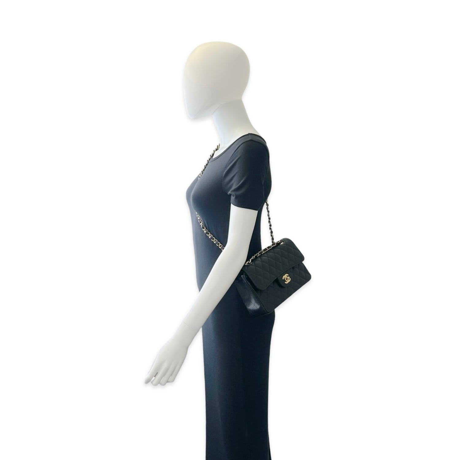 Chanel Quilted Caviar Small Double Flap