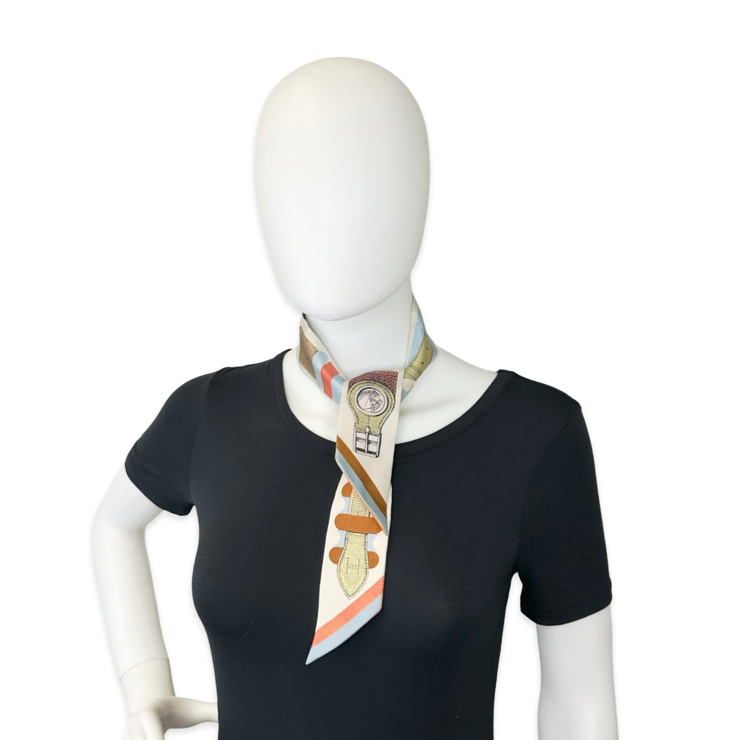 Hermes Silk Inventaire Poetique de Brides a Bloc Twilly Scarf