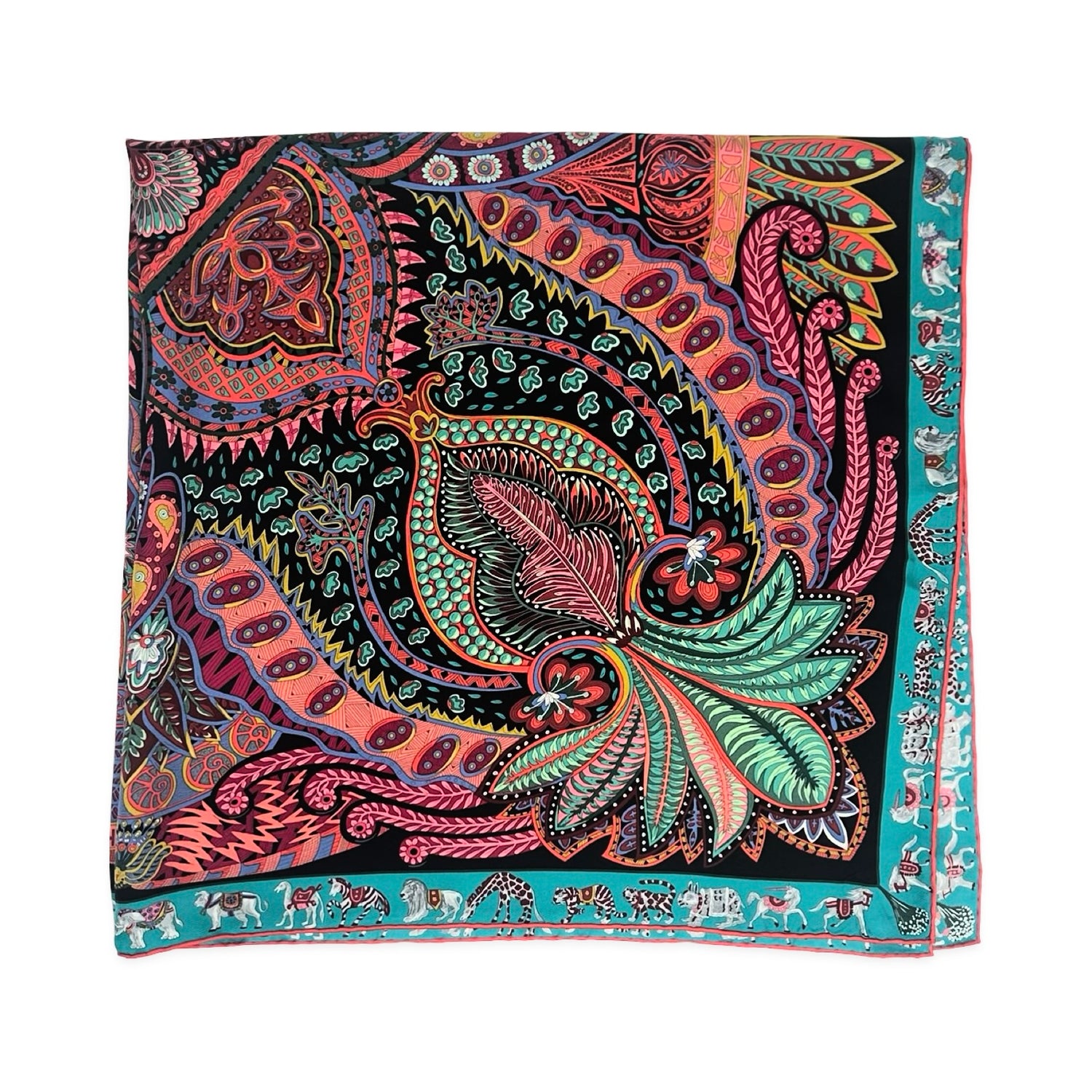 Hermes Silk Le Jardin de la Maharani Scarf