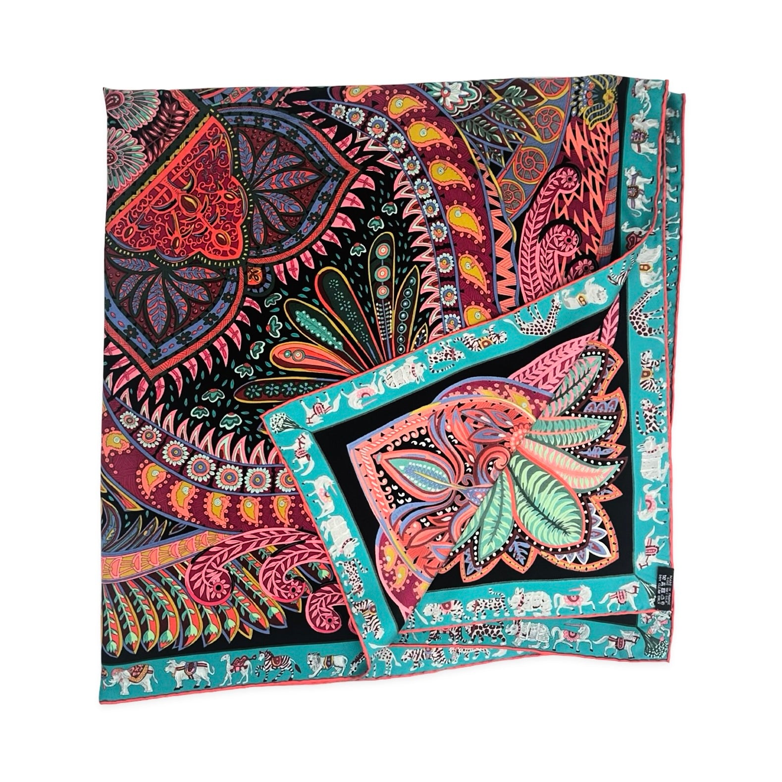 Hermes Silk Le Jardin de la Maharani Scarf