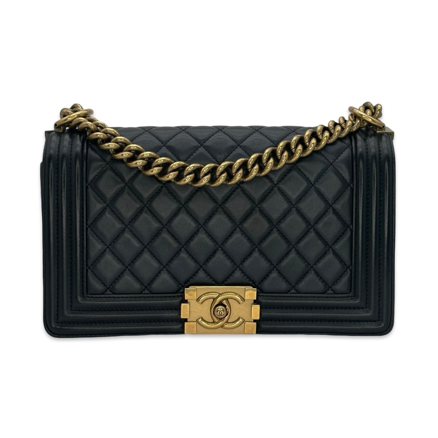 Chanel Quilted Lambskin Medium Boy Bag