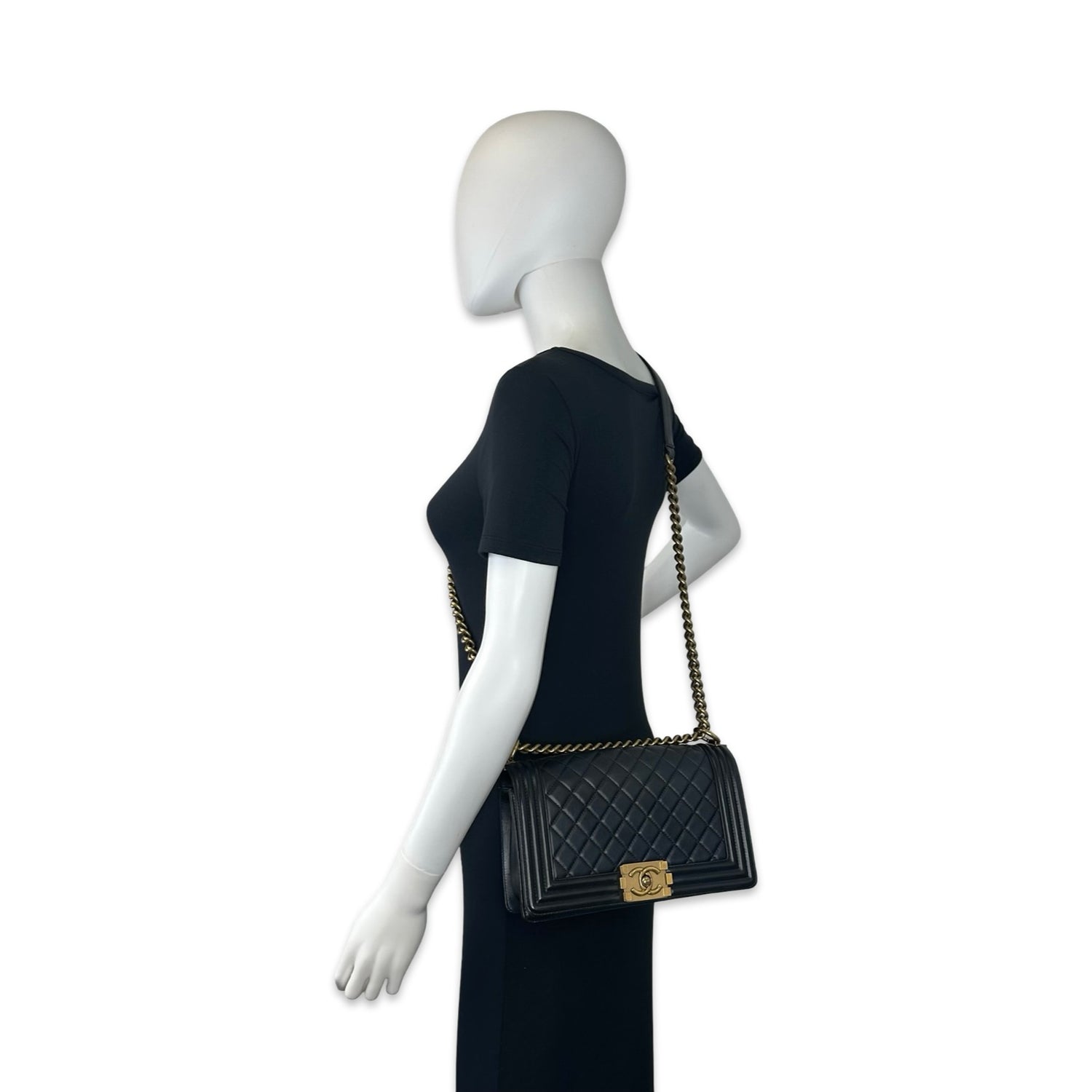 Chanel Quilted Lambskin Medium Boy Bag