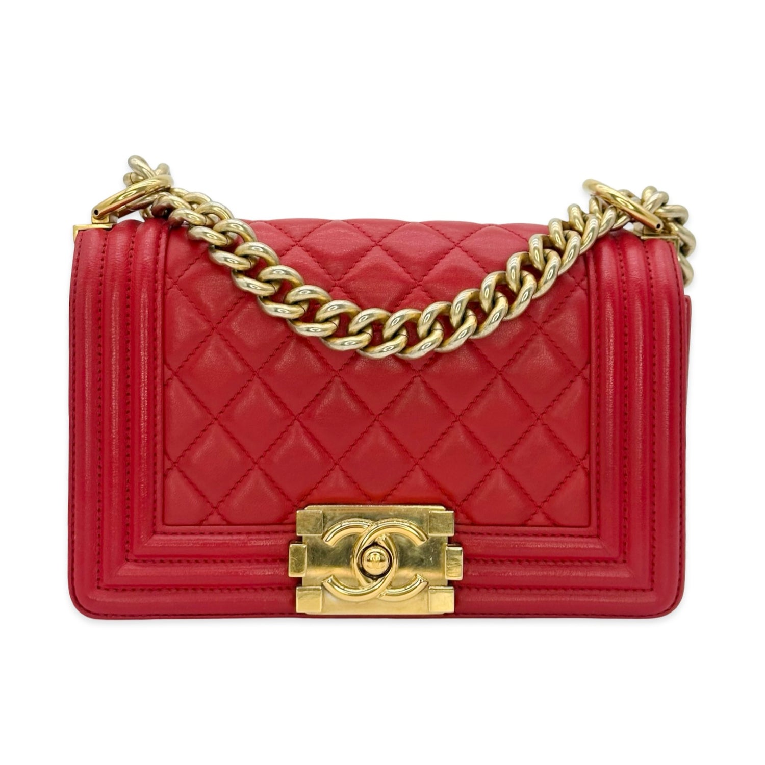 Chanel Quilted Lambskin Small Boy Bag