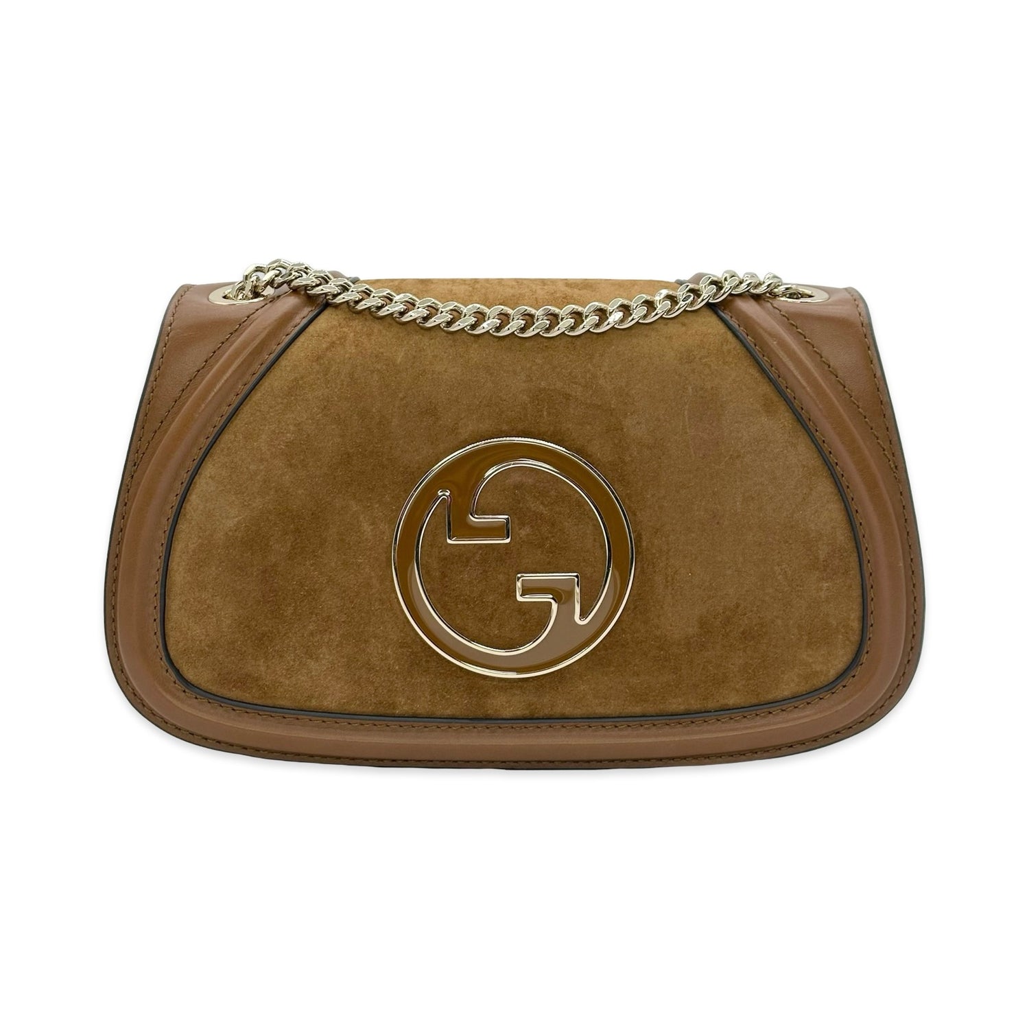 Gucci Suede Blondie Flap Chain
