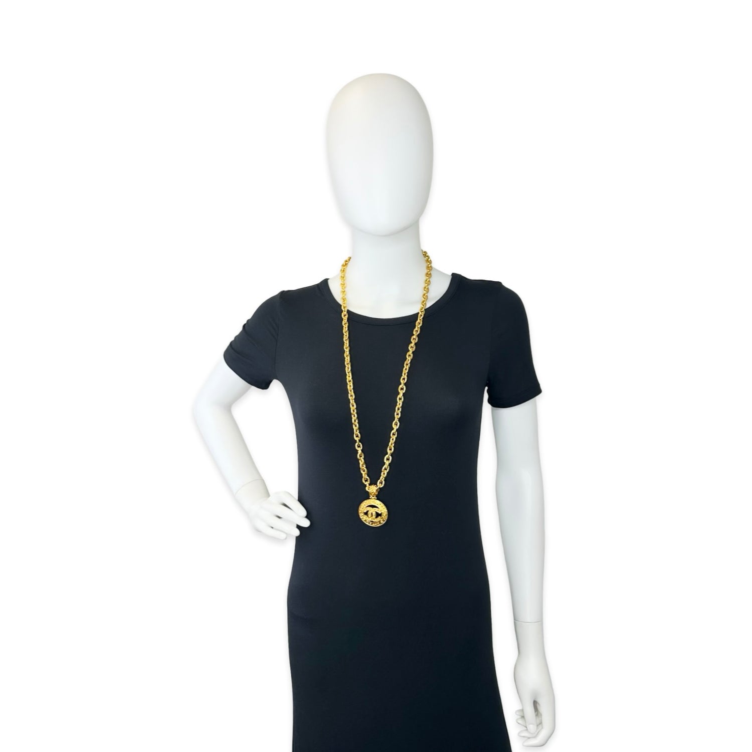 Chanel Chain Medallion Necklace