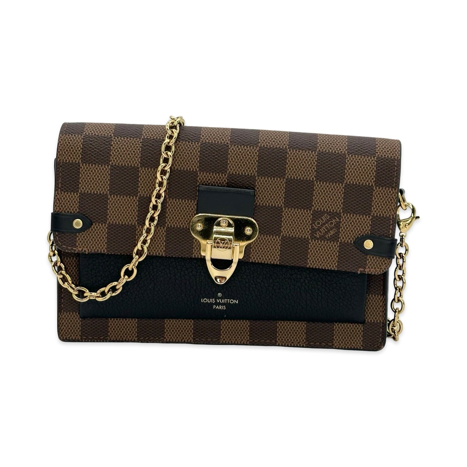 Louis Vuitton Damier Ebene Vavin Chain Wallet