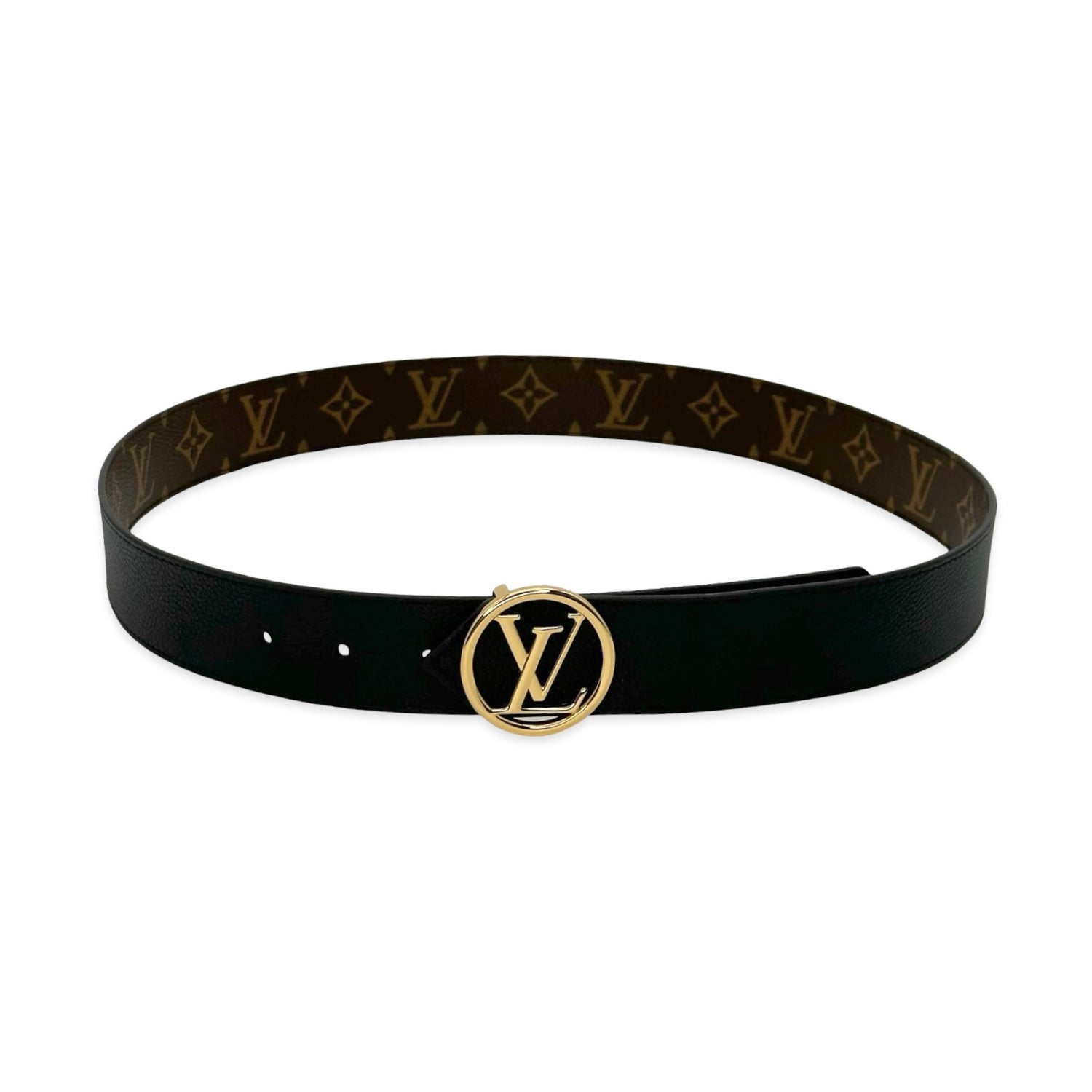 Louis Vuitton Monogram Reversible LV Circle Belt