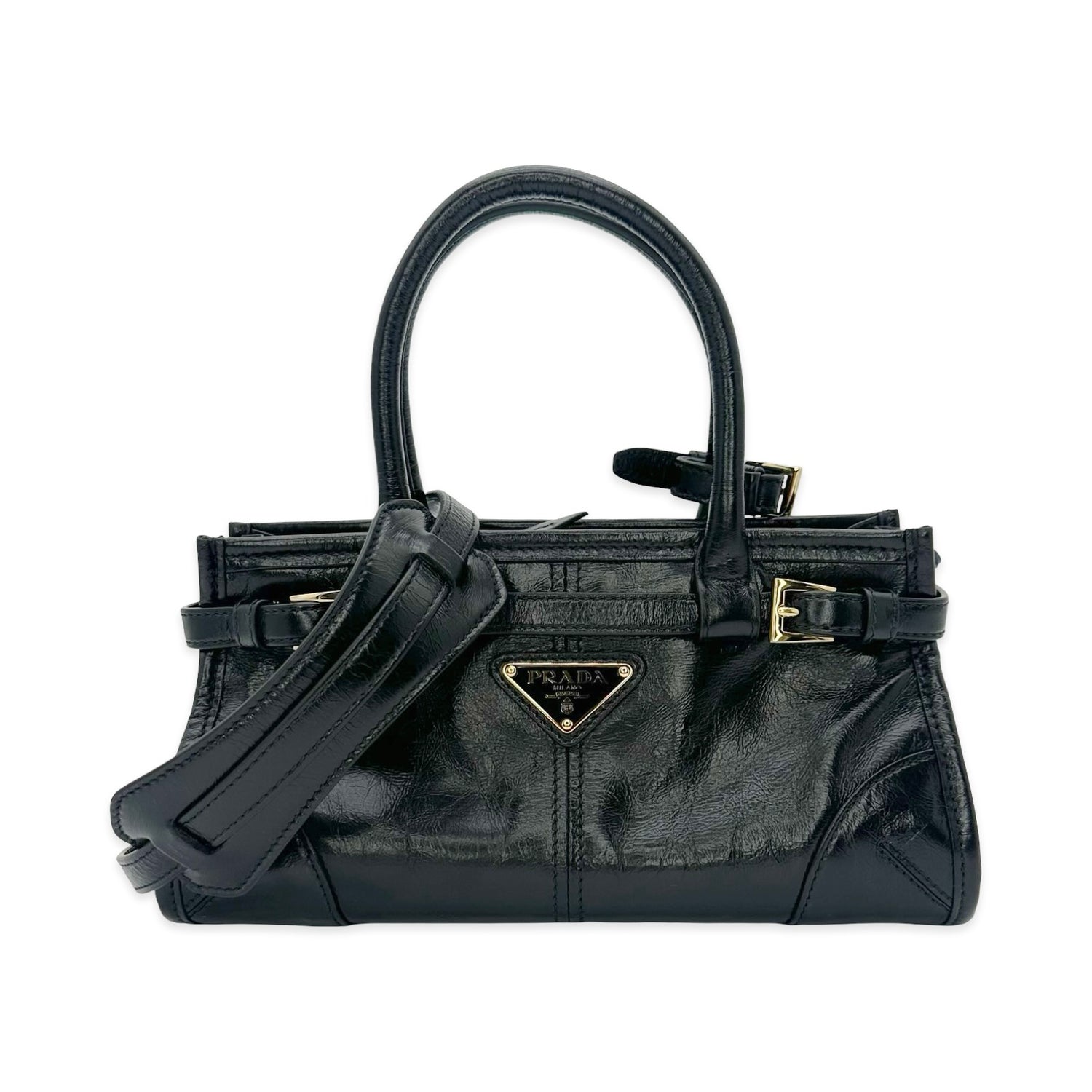 Prada Calfskin Mini Bonnie Top Handle