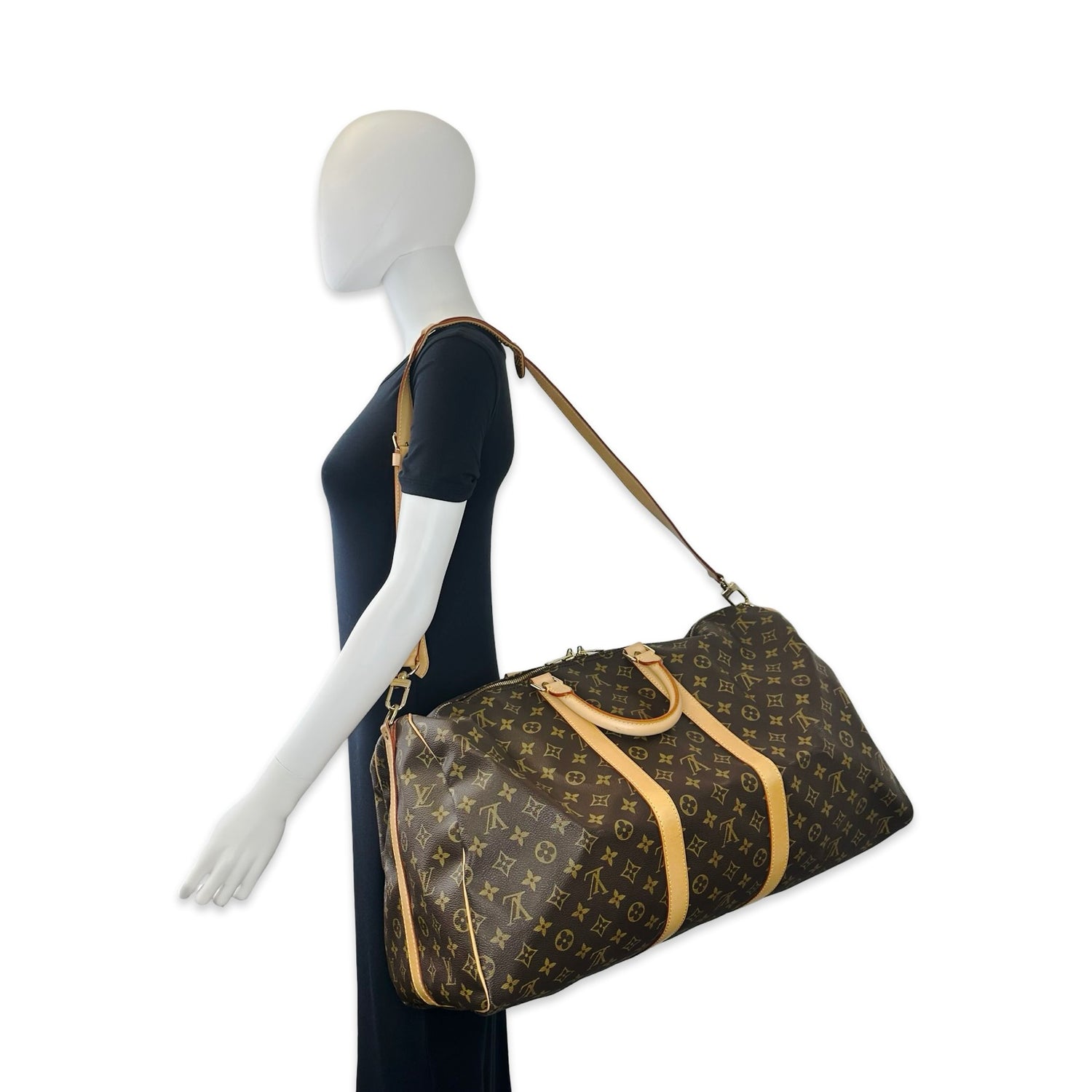 Louis Vuitton Monogram Keepall Bandouliere 55
