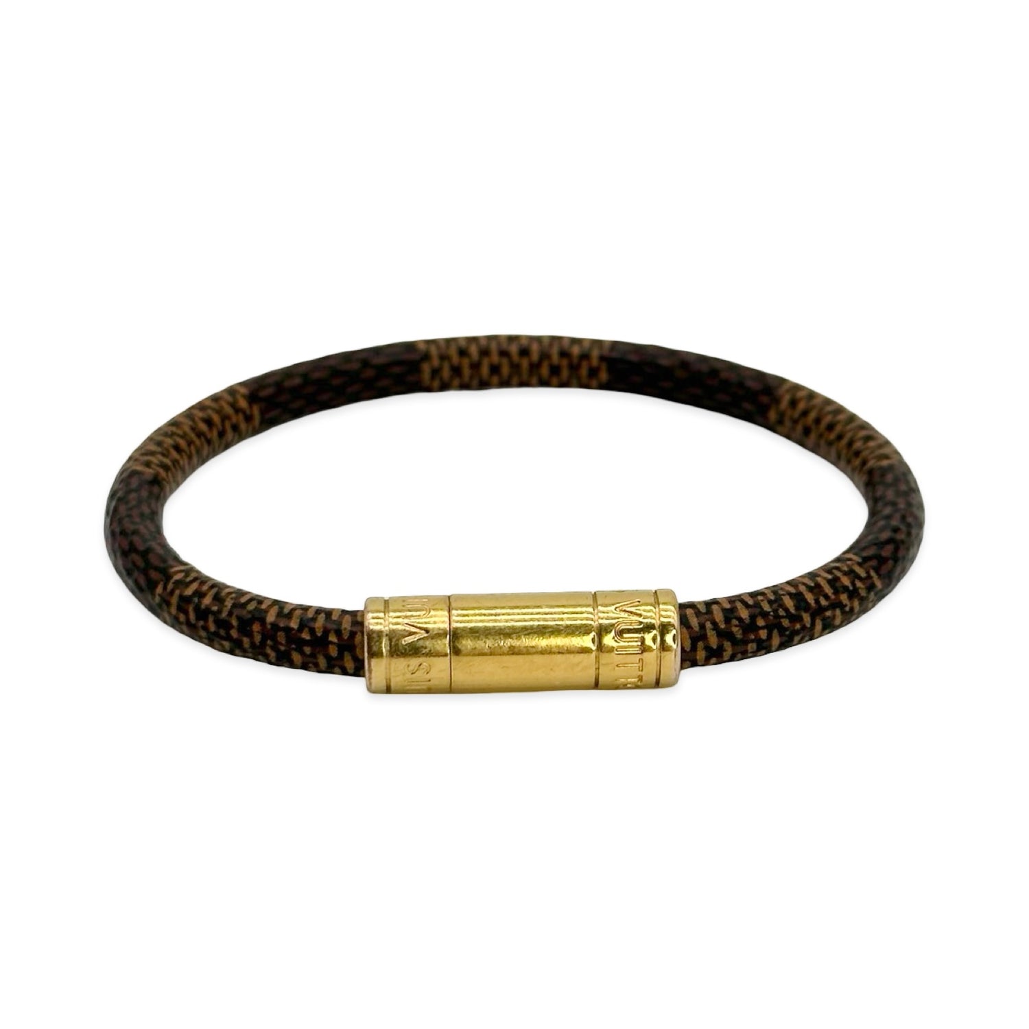 Louis Vuitton Damier Ebene Keep It Bracelet