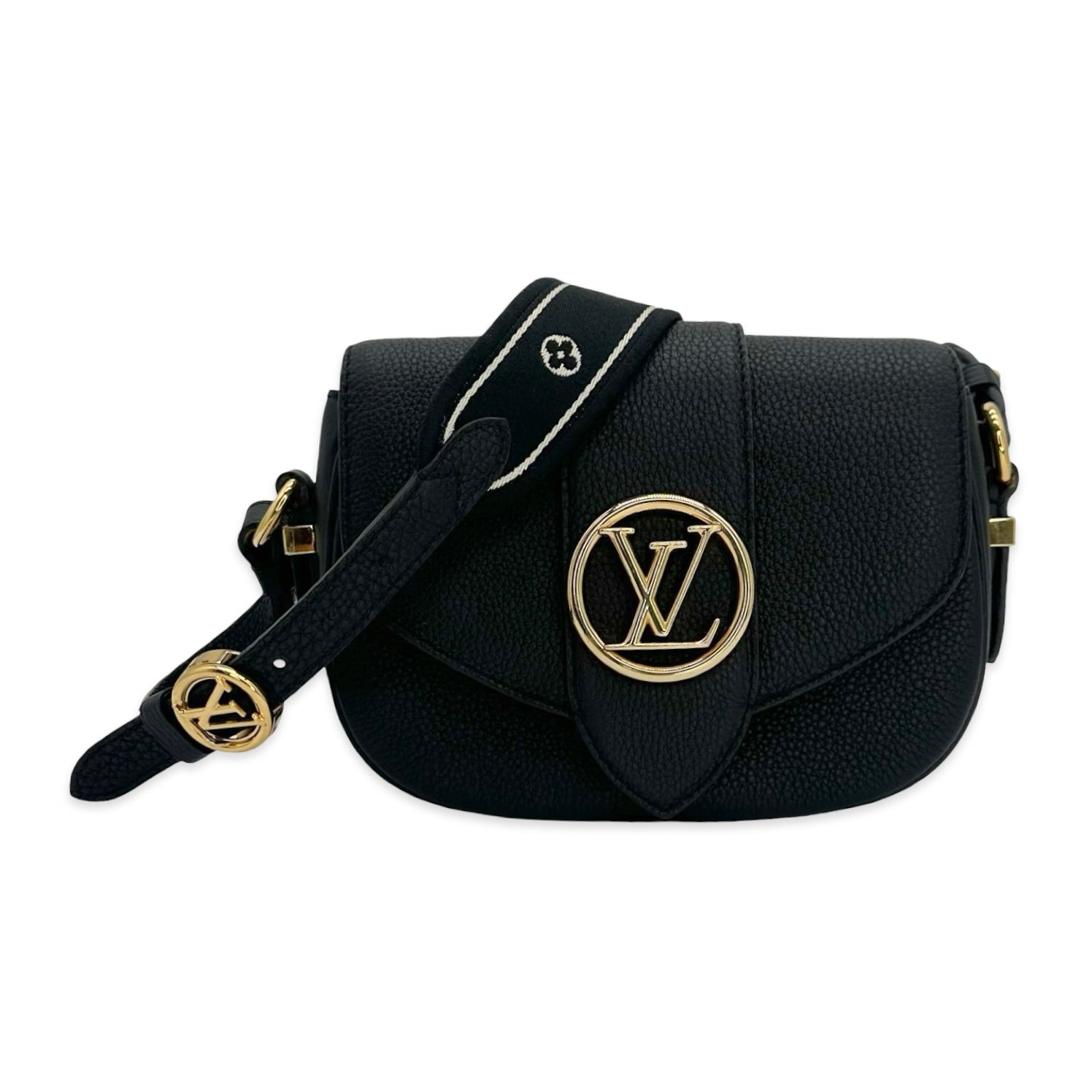Louis Vuitton Grained Calfskin Pont 9 Crossbody