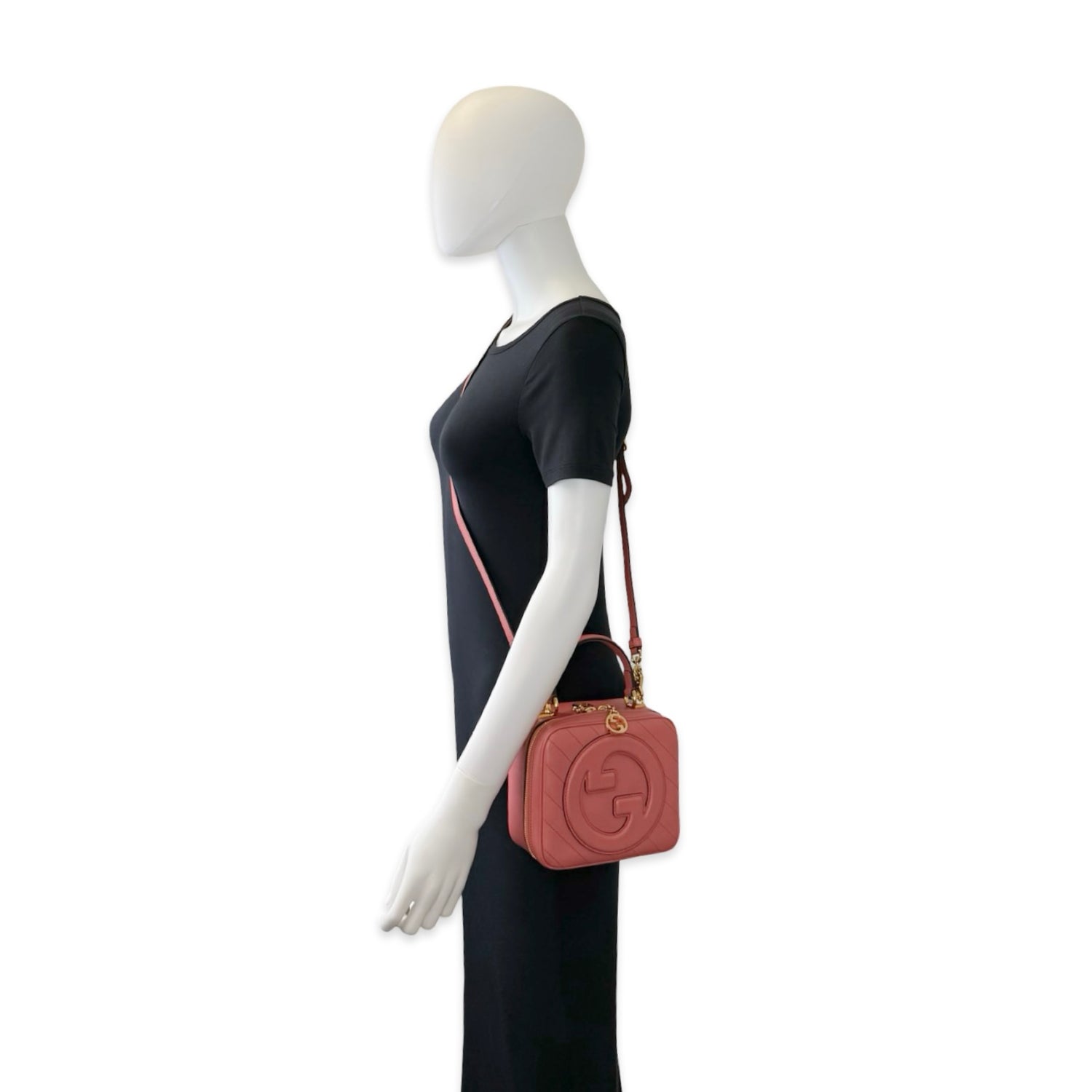 Gucci Calfskin Sakai Be Green Blondie Top Handle