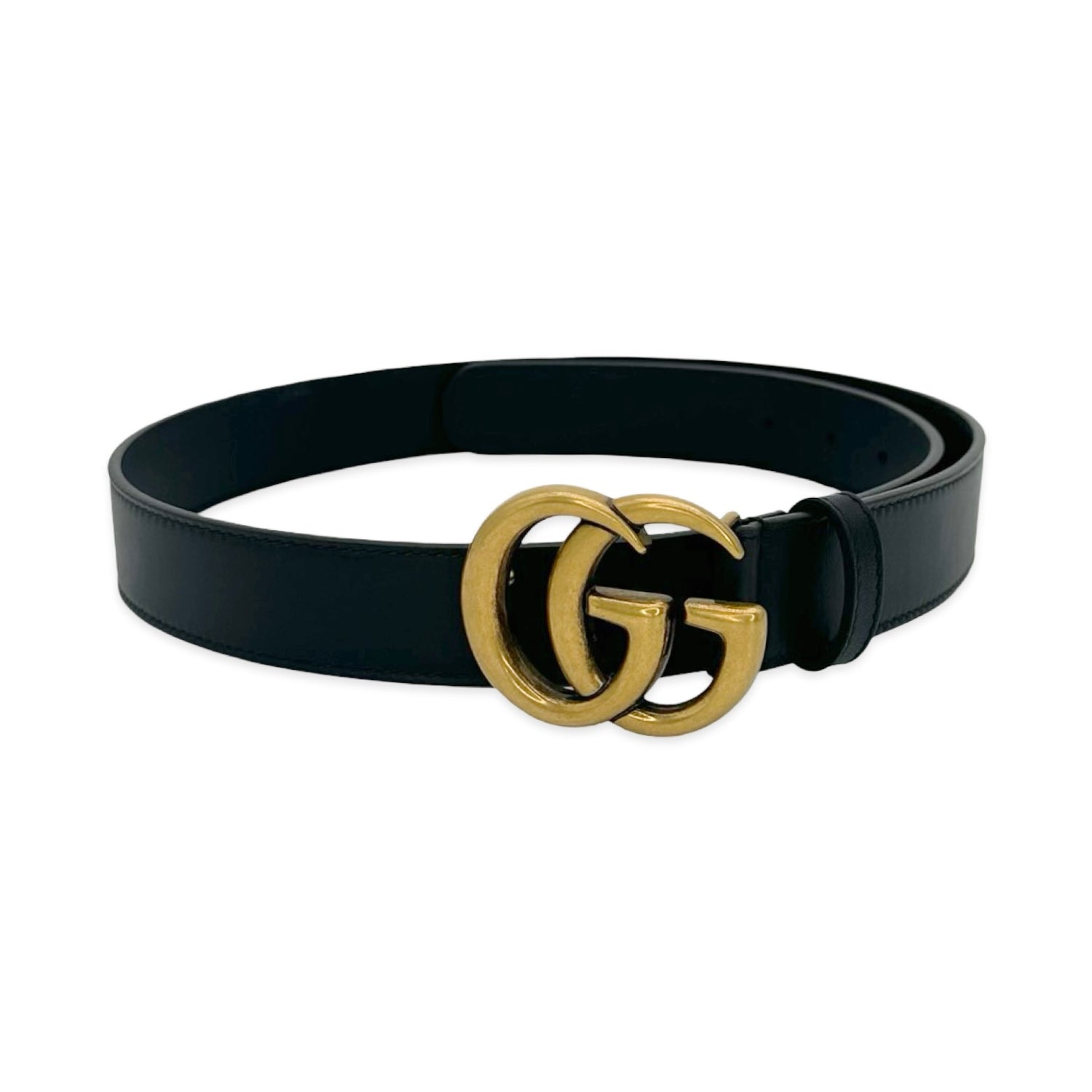 Gucci Calfskin GG Marmont Thin Belt