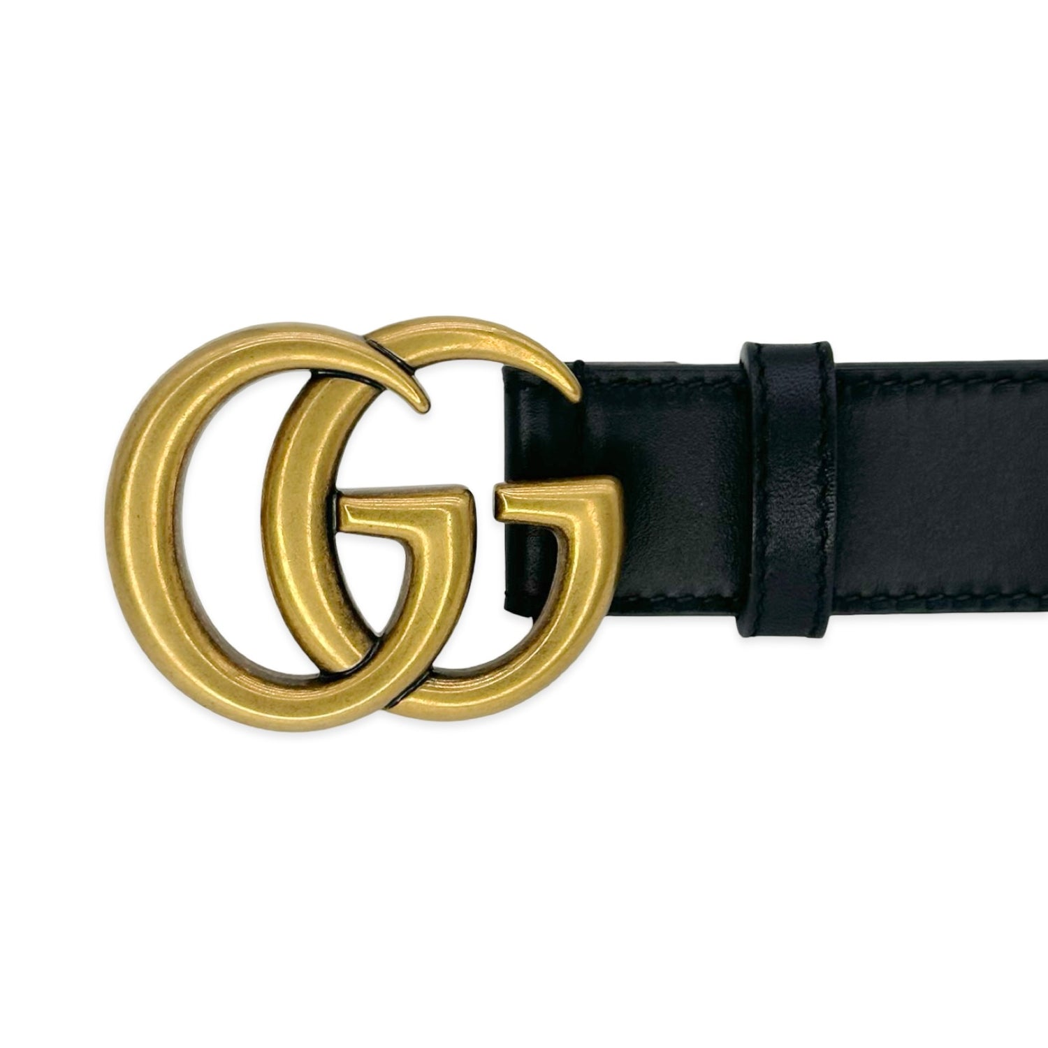Gucci Calfskin GG Marmont Thin Belt