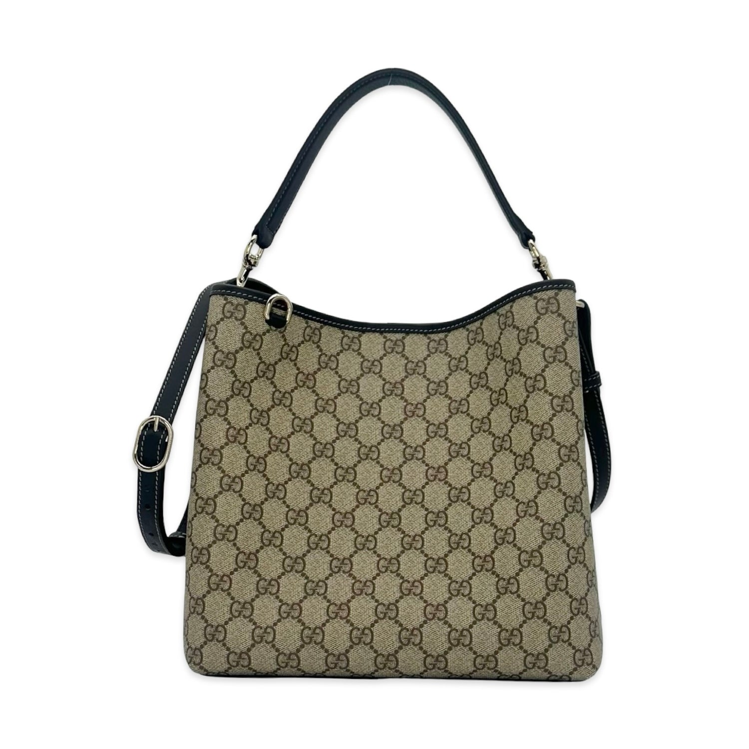 Gucci GG Supreme Emblem Bucket Bag
