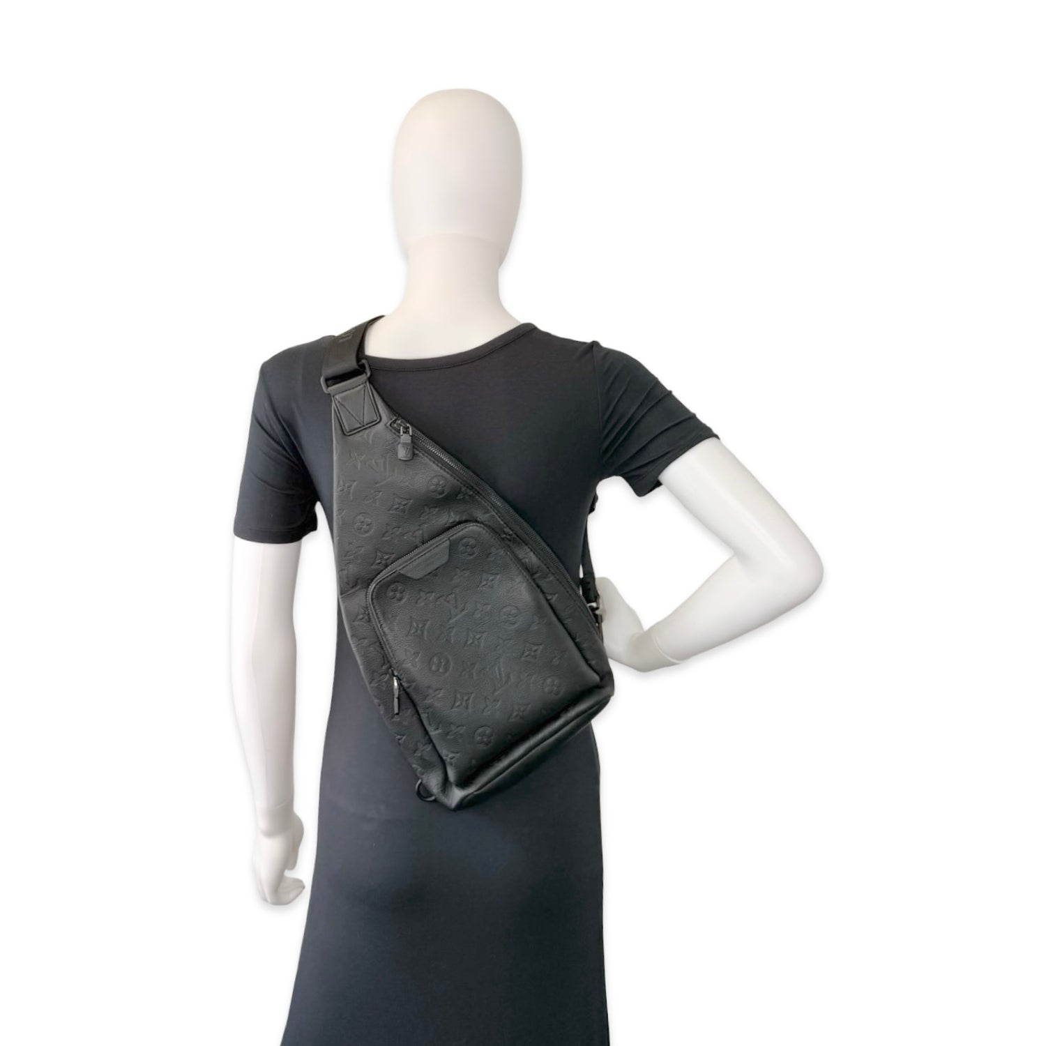 Louis Vuitton Monogram Shadow Calfskin Duo Sling