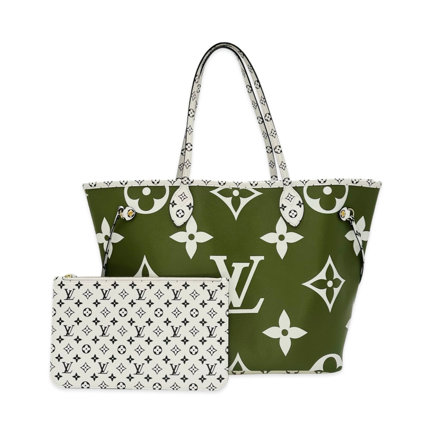 Louis Vuitton Monogram Khaki Neverfull MM