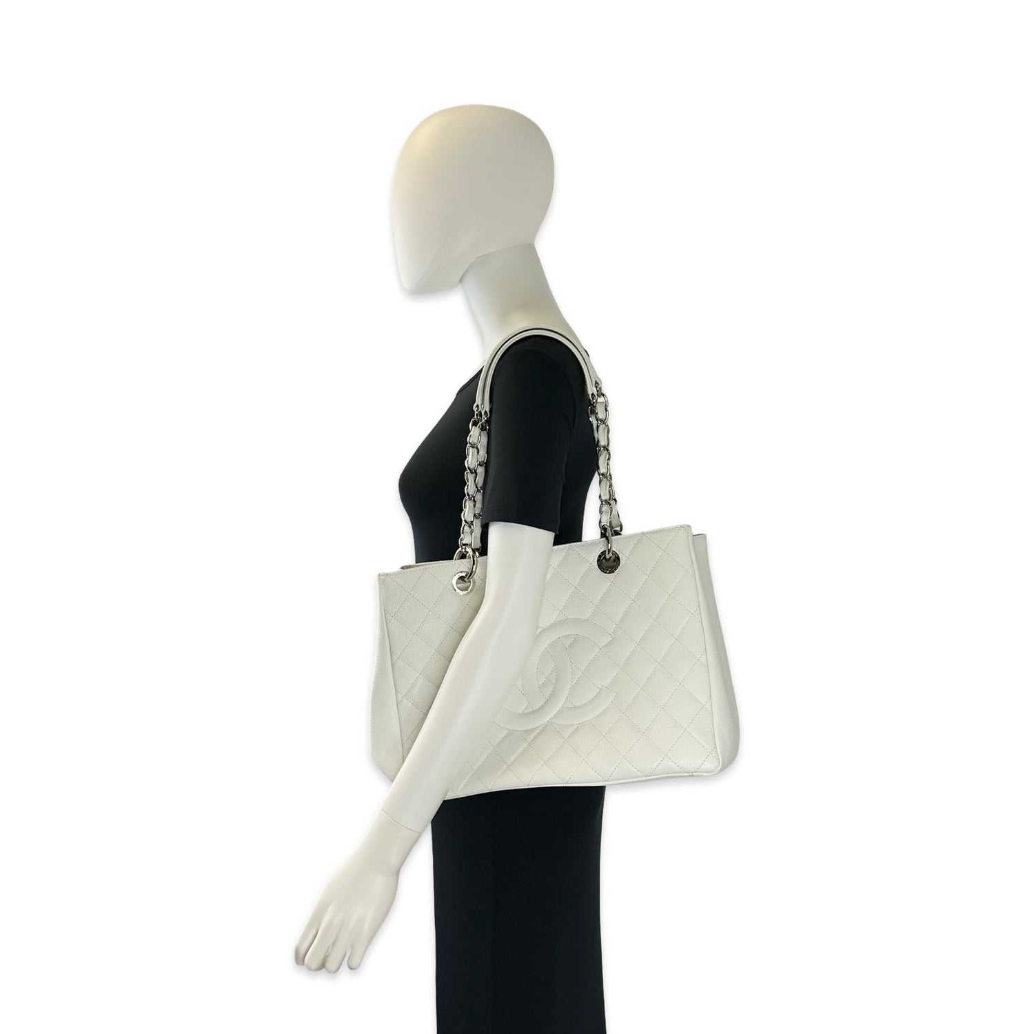 Chanel Quilted Caviar Grand Shopping Tote