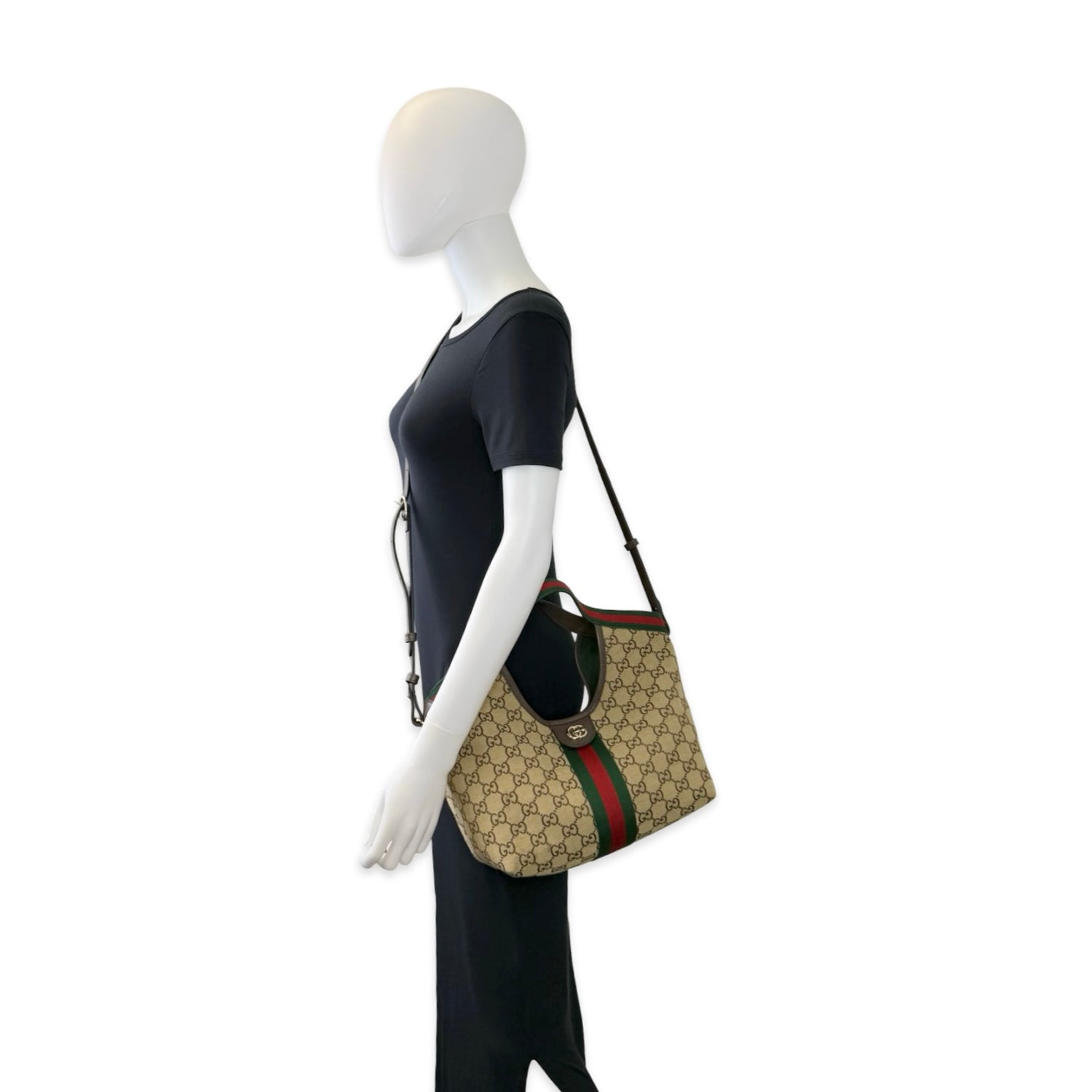 Gucci GG Canvas Small Giglio Tote