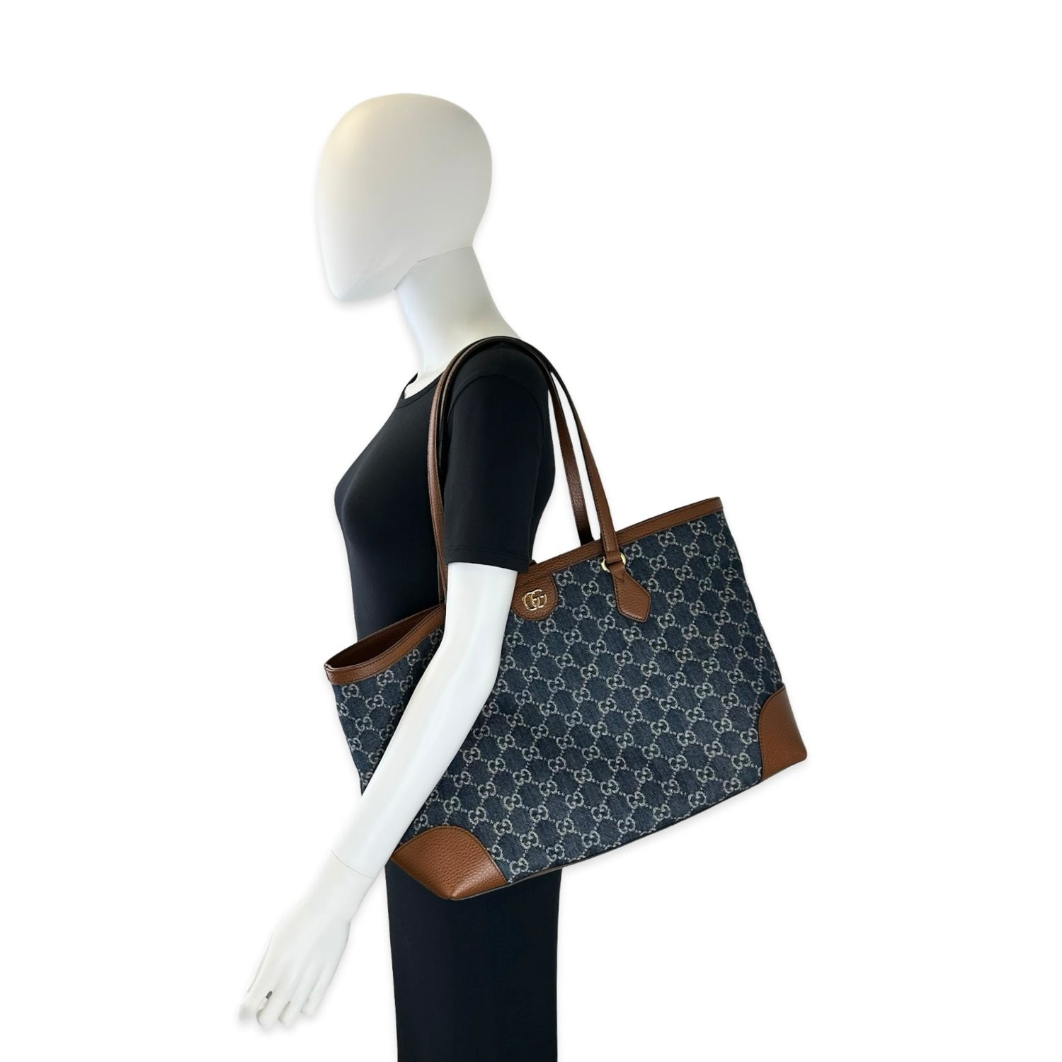 Gucci GG Denim Small Tote