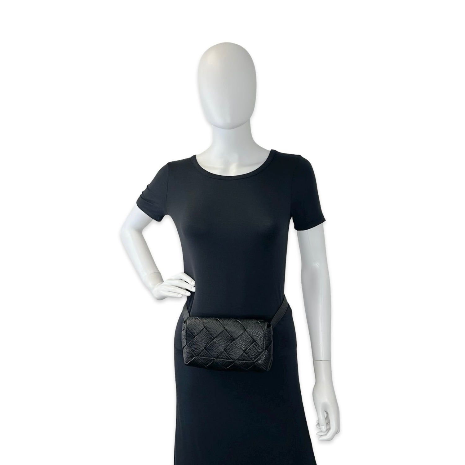 Bottega Veneta Intrecciato Grained Diago Belt Bag