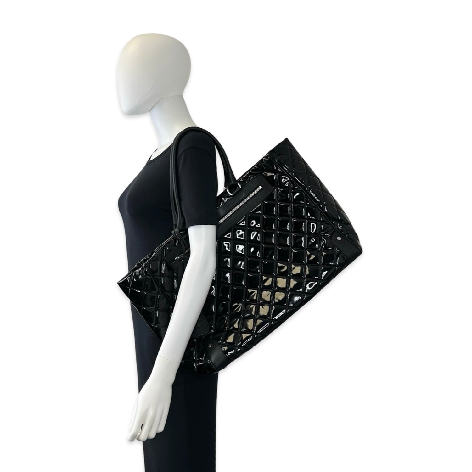 Chanel Quilted Patent Tote