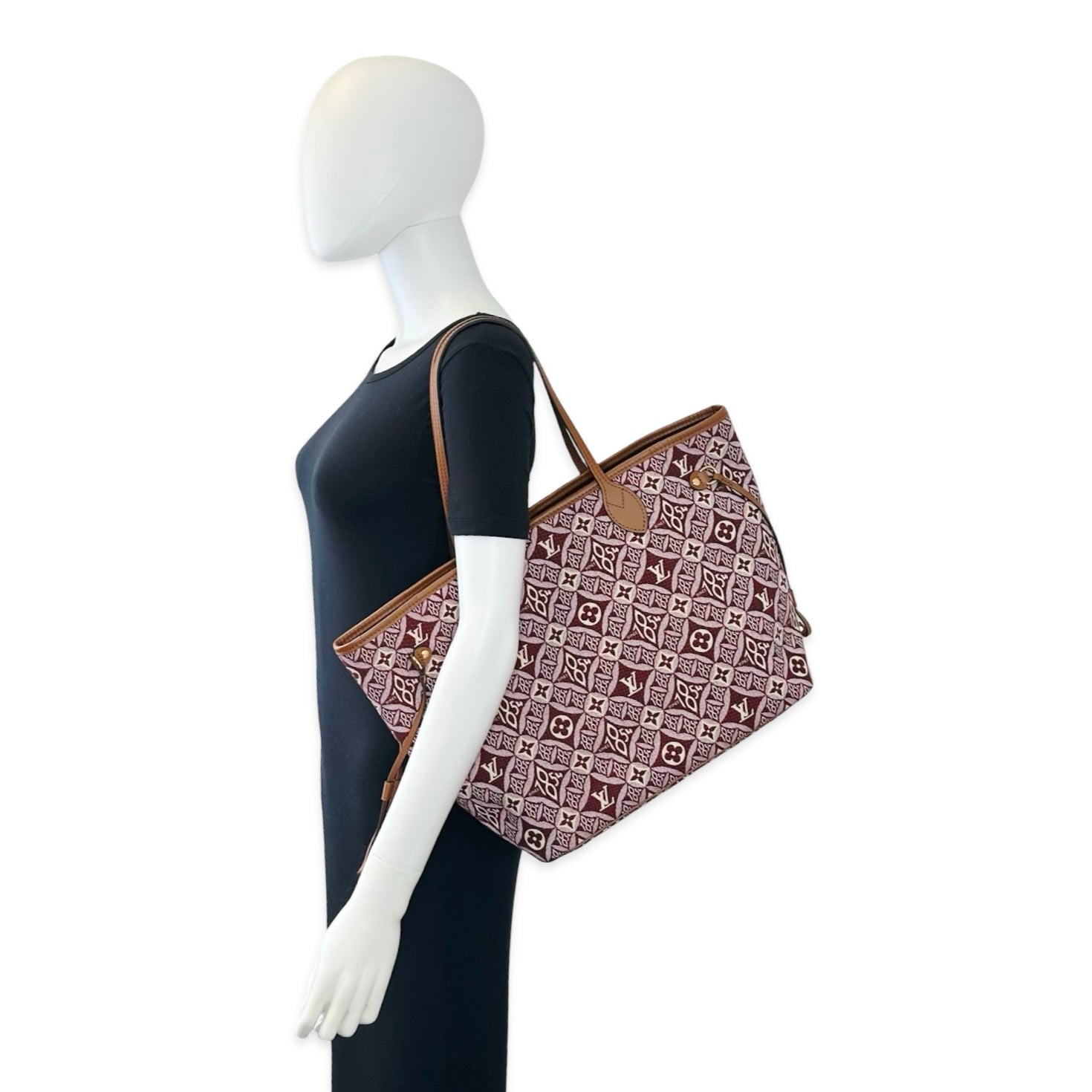 Louis Vuitton Canvas Jacquard 1854 Neverfull MM