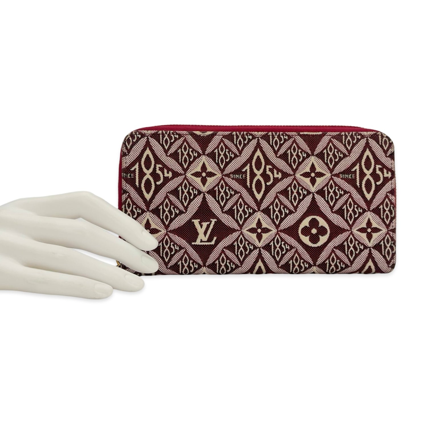 Louis Vuitton Canvas Jacquard 1854 Zippy Wallet