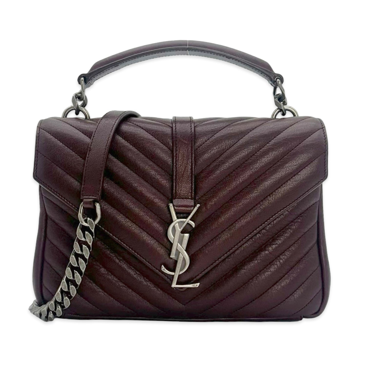 Saint Laurent Quilted Calfskin College