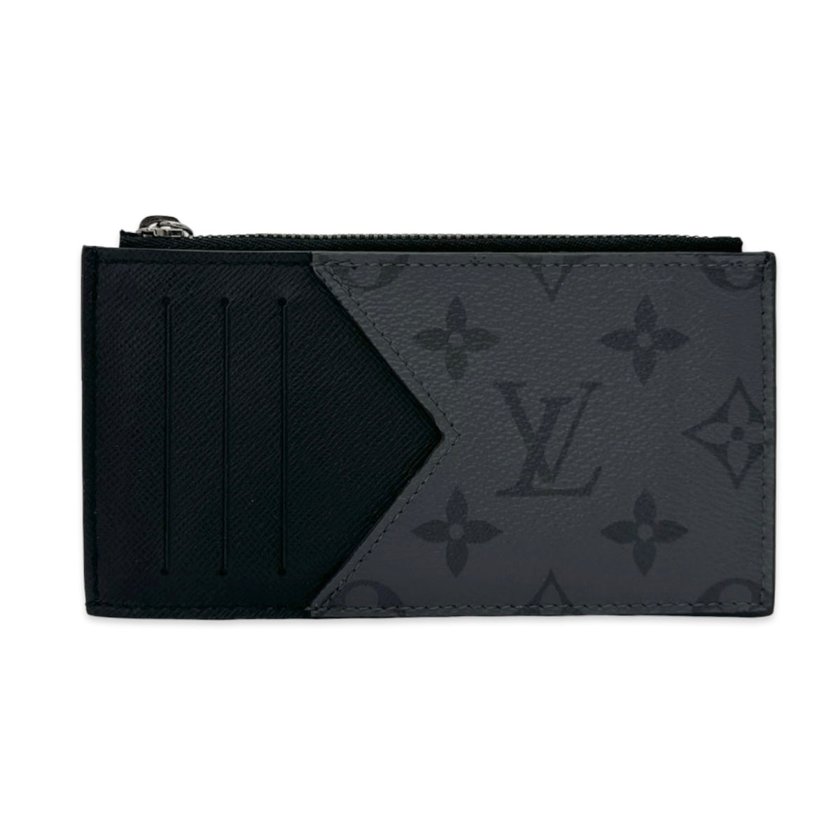 Louis Vuitton Monogram Eclipse Zip Coin Card Case
