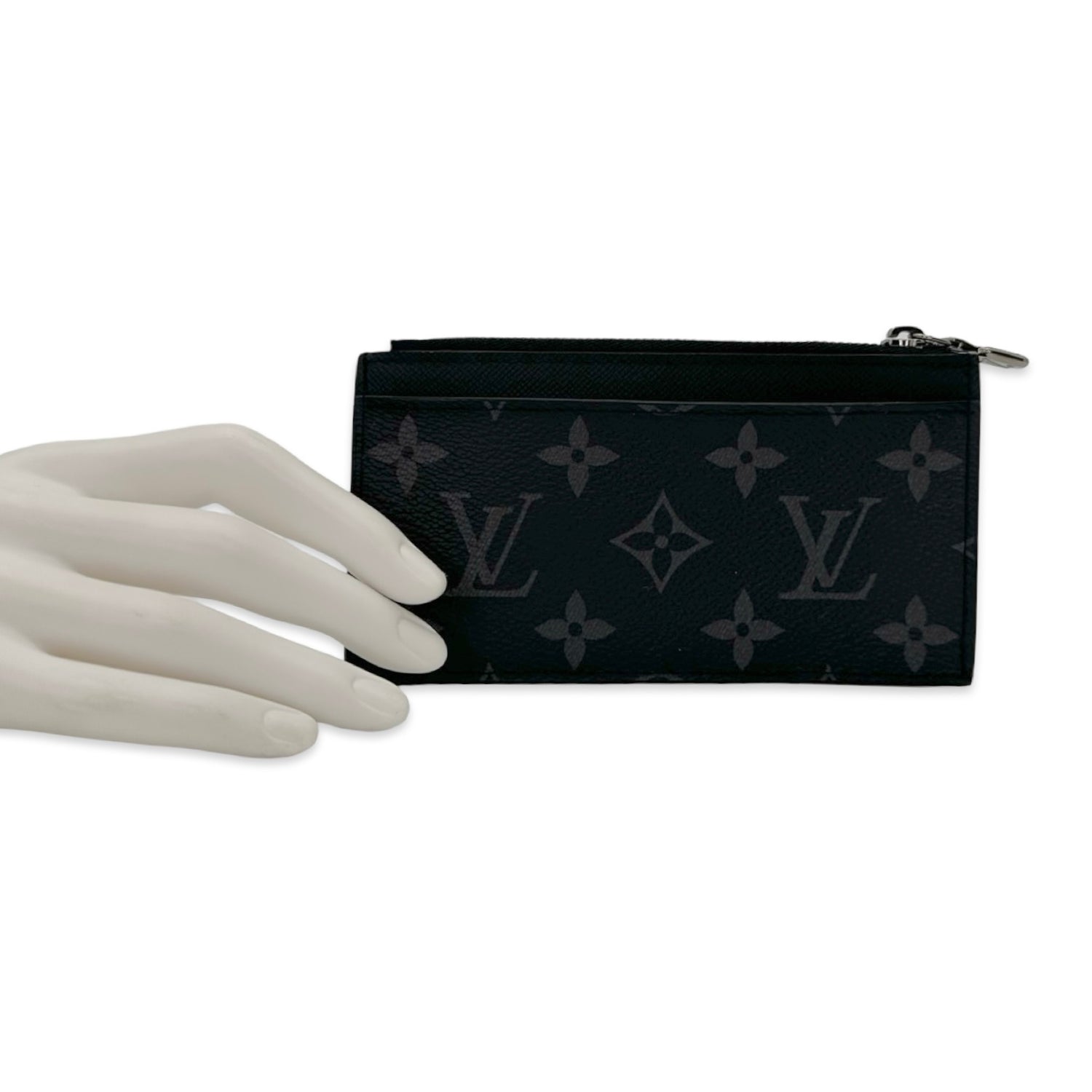 Louis Vuitton Monogram Eclipse Zip Coin Card Case