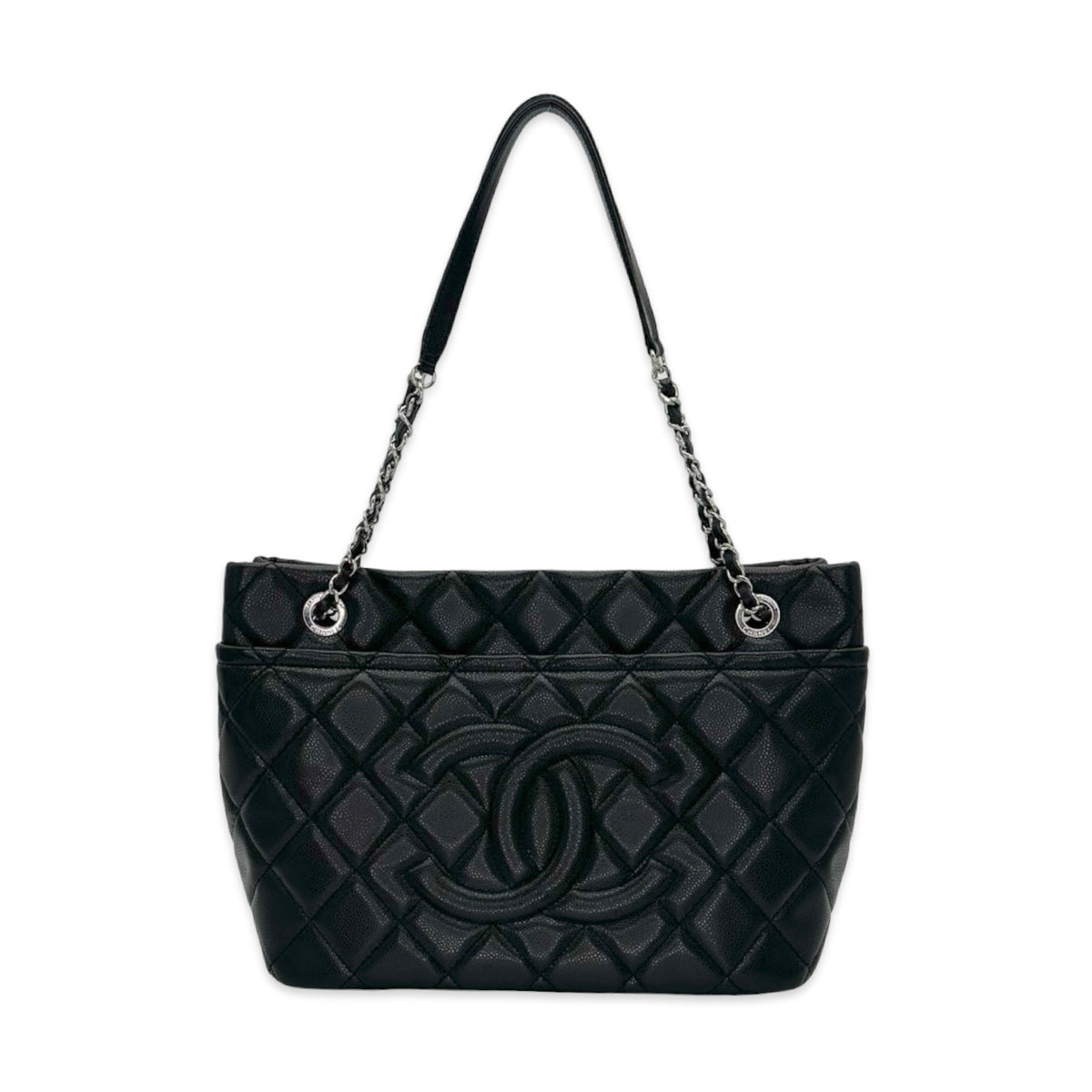 Chanel Quilted Caviar Timeless CC Soft Large Shopping Tote