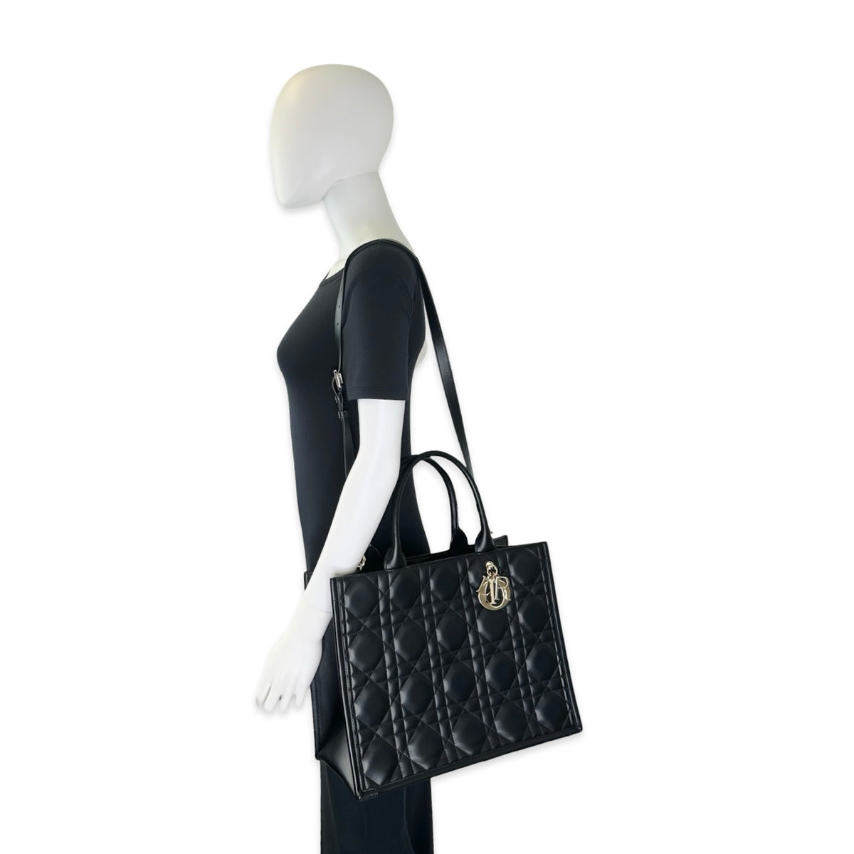 Christian Dior Cannage Lambskin Medium Book Tote