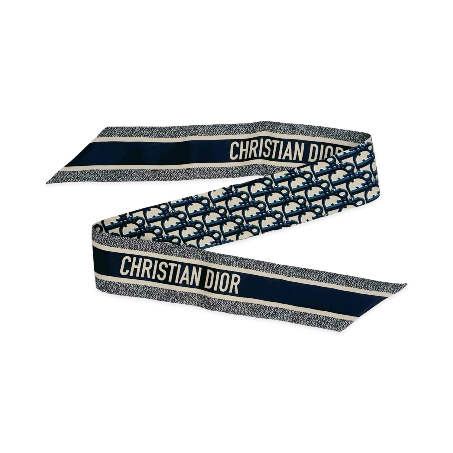 Christian Dior Silk Oblique Mitzah Scarf