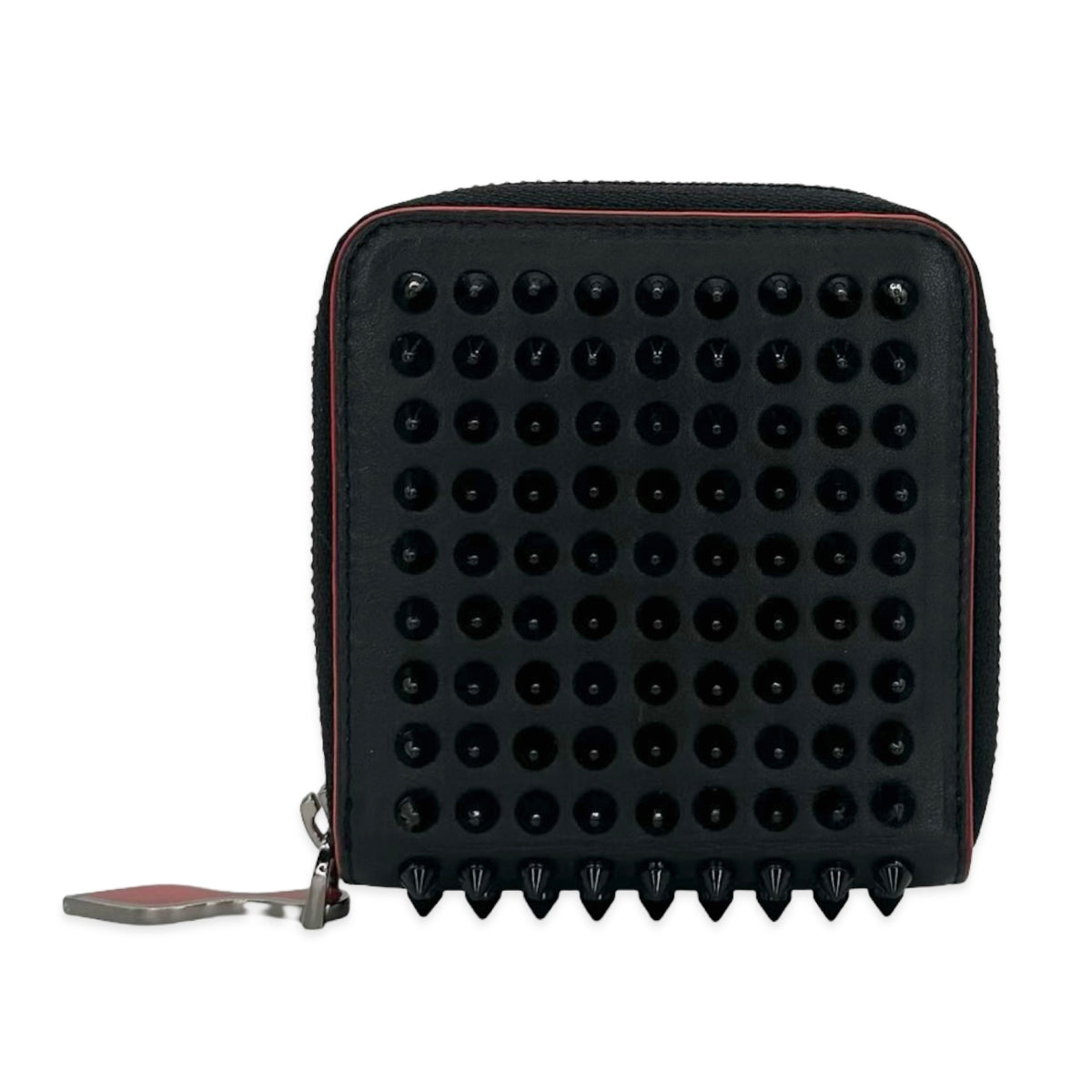 Christian Louboutin Panettone Spiked Compact Zip Wallet