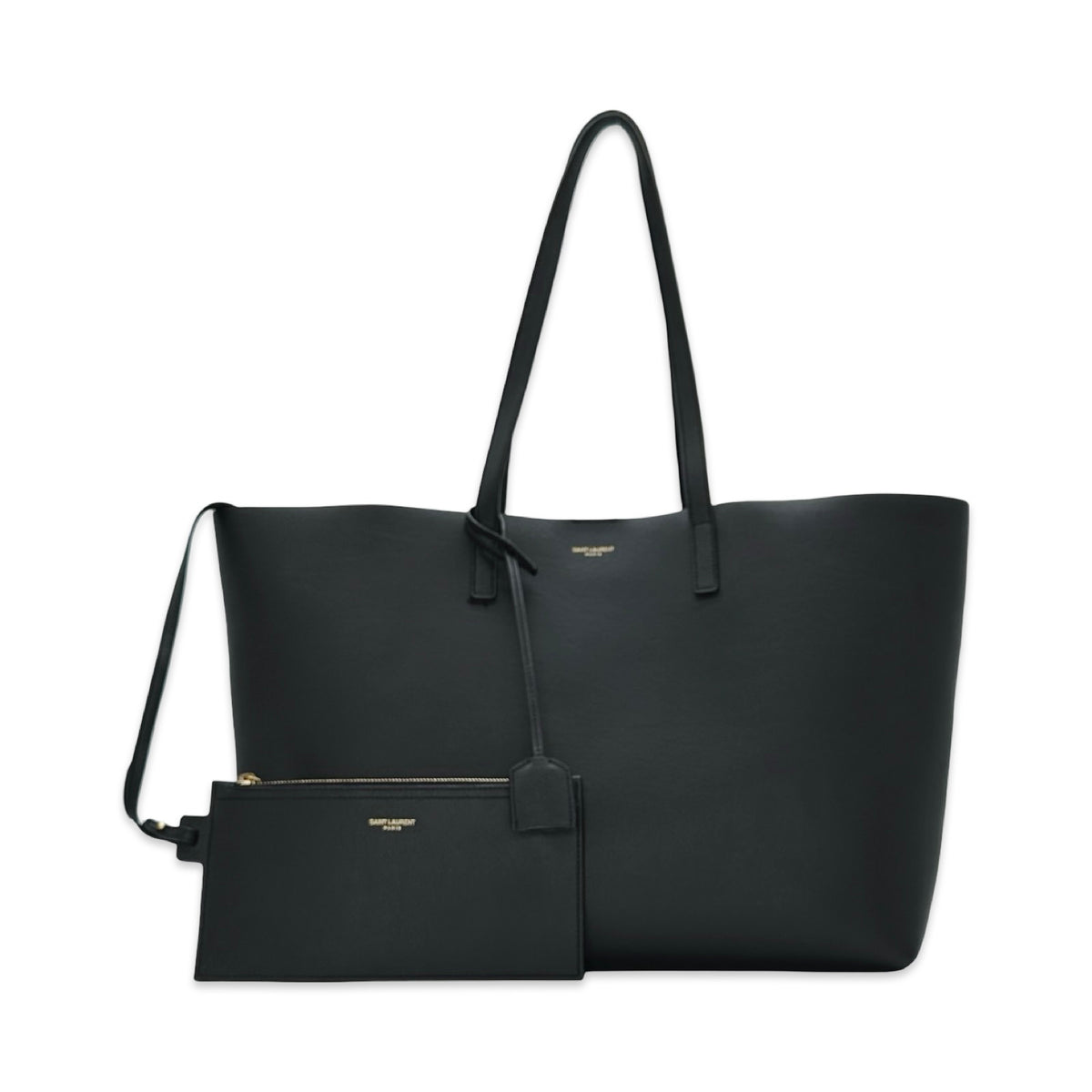 Saint Laurent Calfskin Shopping Tote