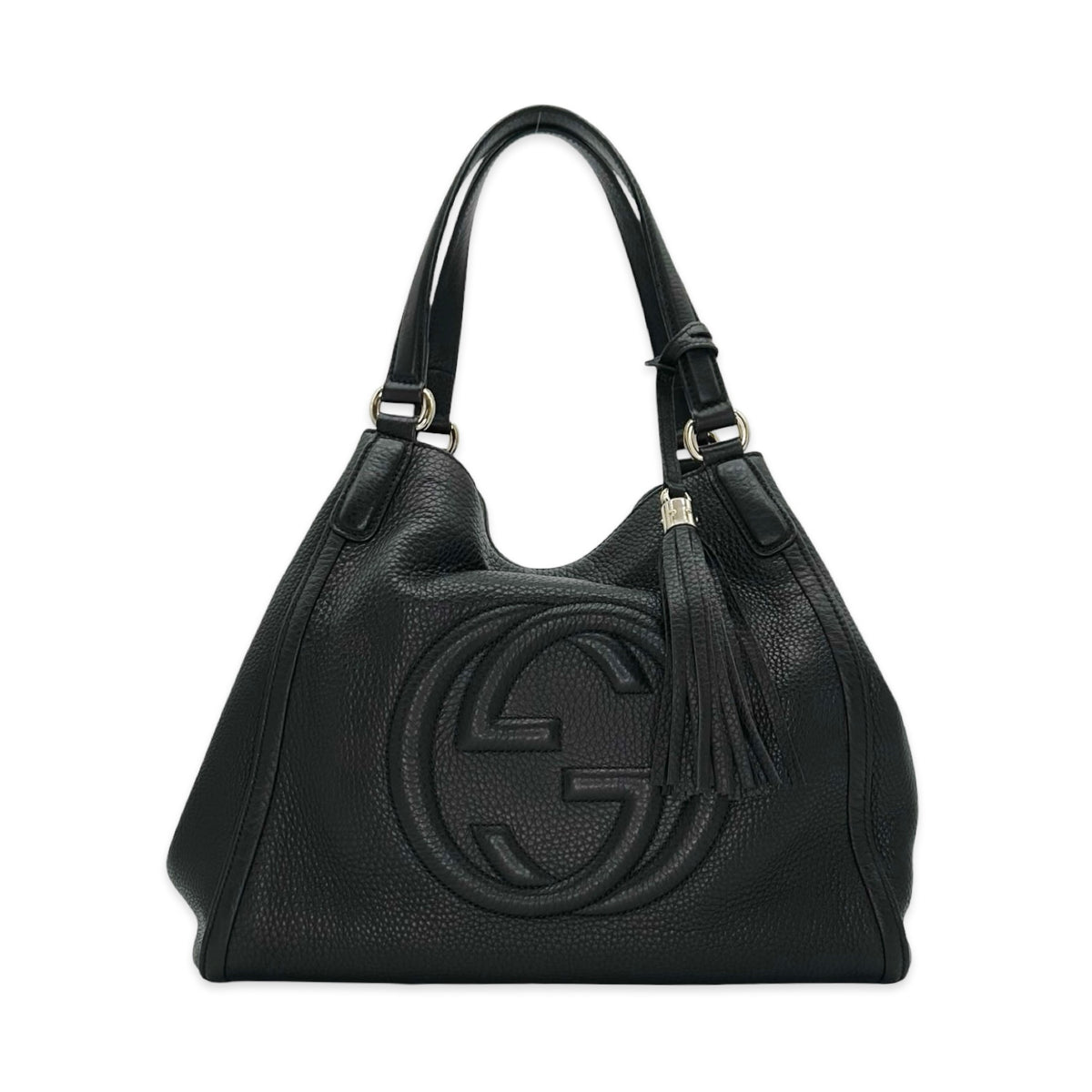 Gucci Grained Calfskin Medium Soho Tote Bag
