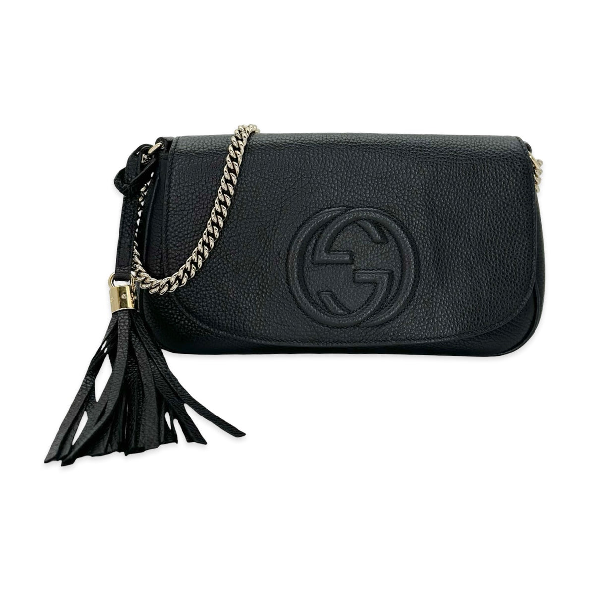 Gucci Grained Calfskin Soho Disco Flap Chain Bag