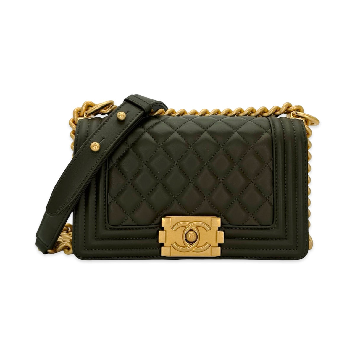 Chanel Quilted Lambskin Small Boy Bag