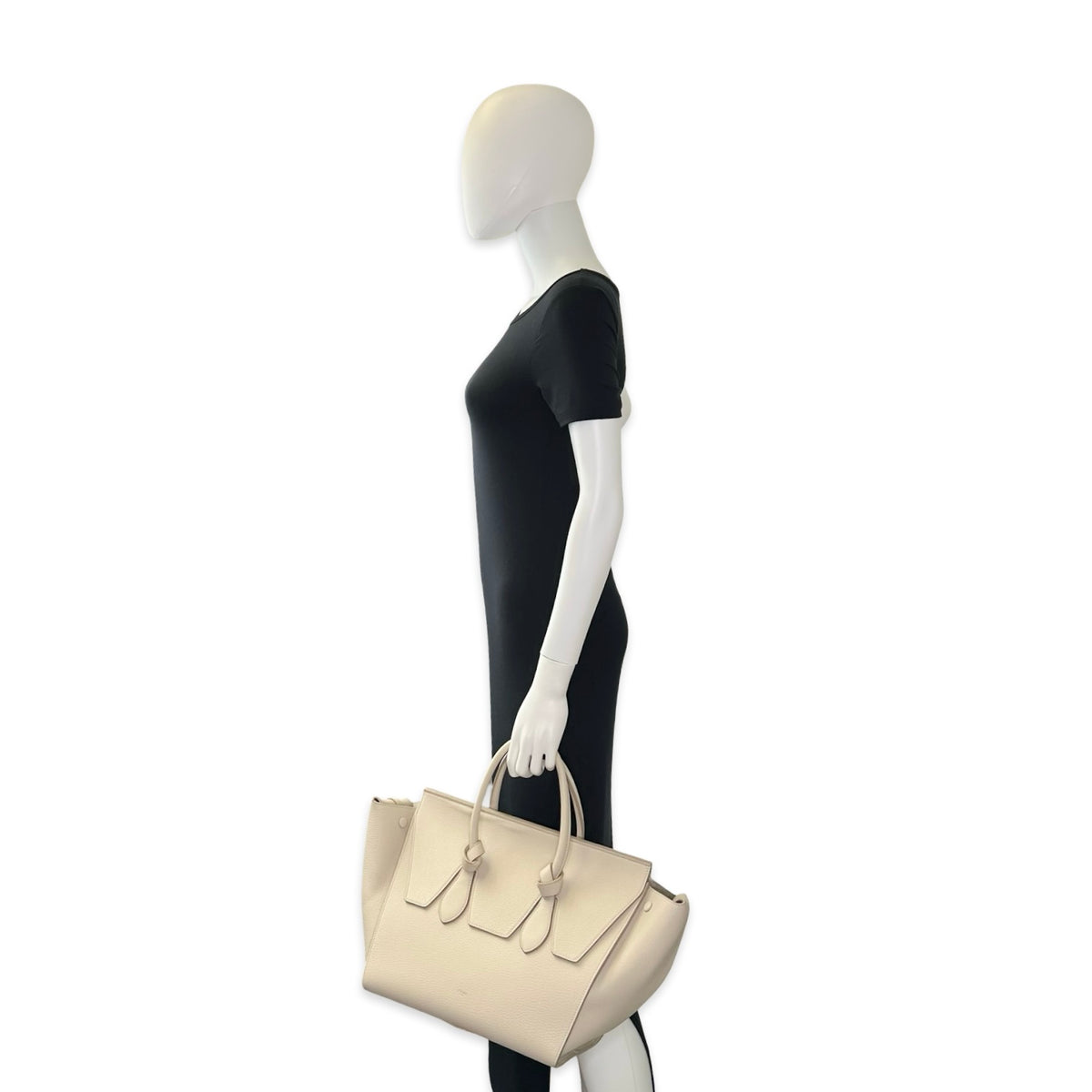Celine Grainy Calfskin Tie Knot Tote