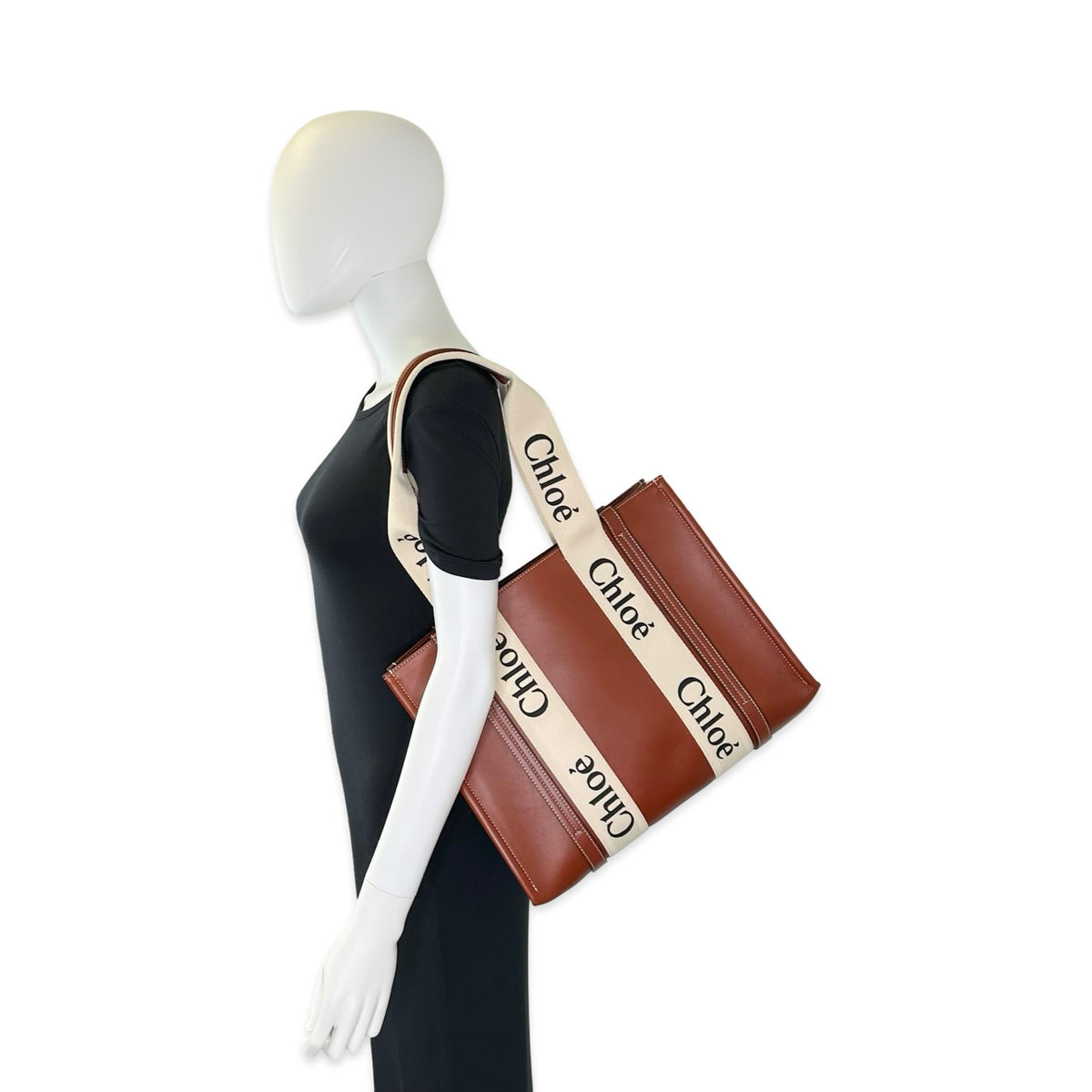 Chloe Calfskin Medium Woody Tote