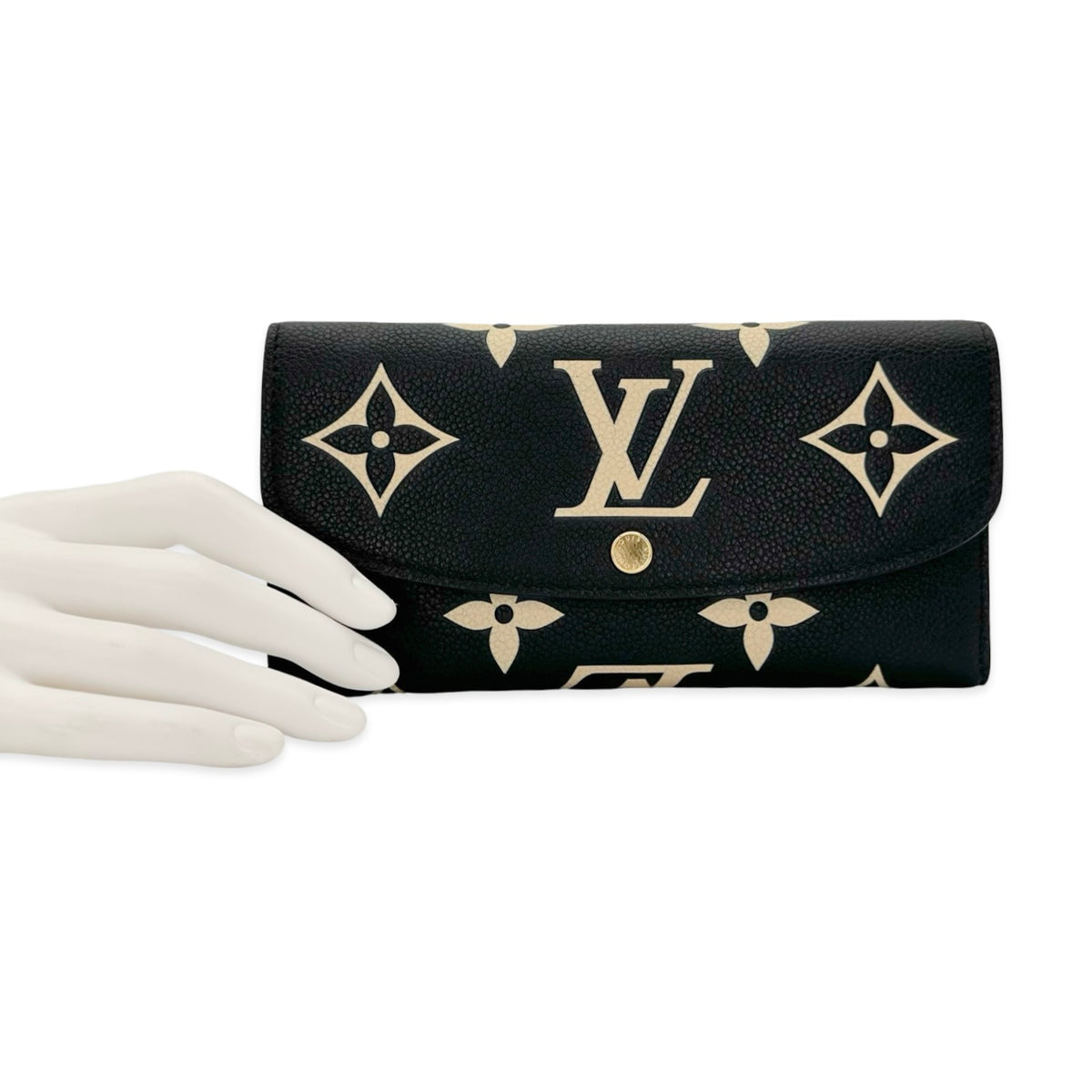 Louis Vuitton Monogram Empreinte Bicolor Emilie Wallet