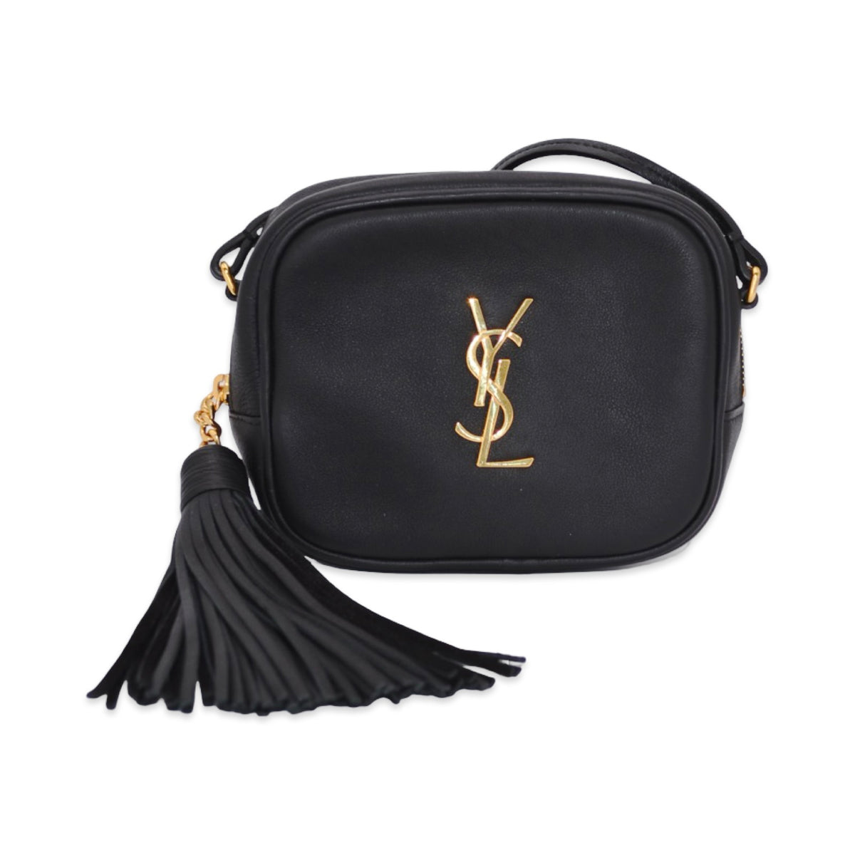 Saint Laurent Calfskin Leather Blogger Bag