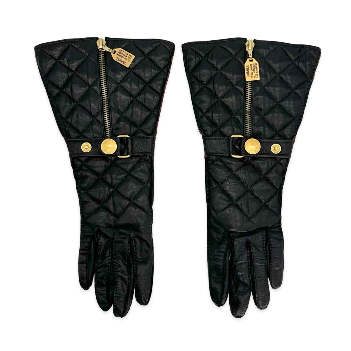 Chanel Goatskin Cambon Rue Gloves