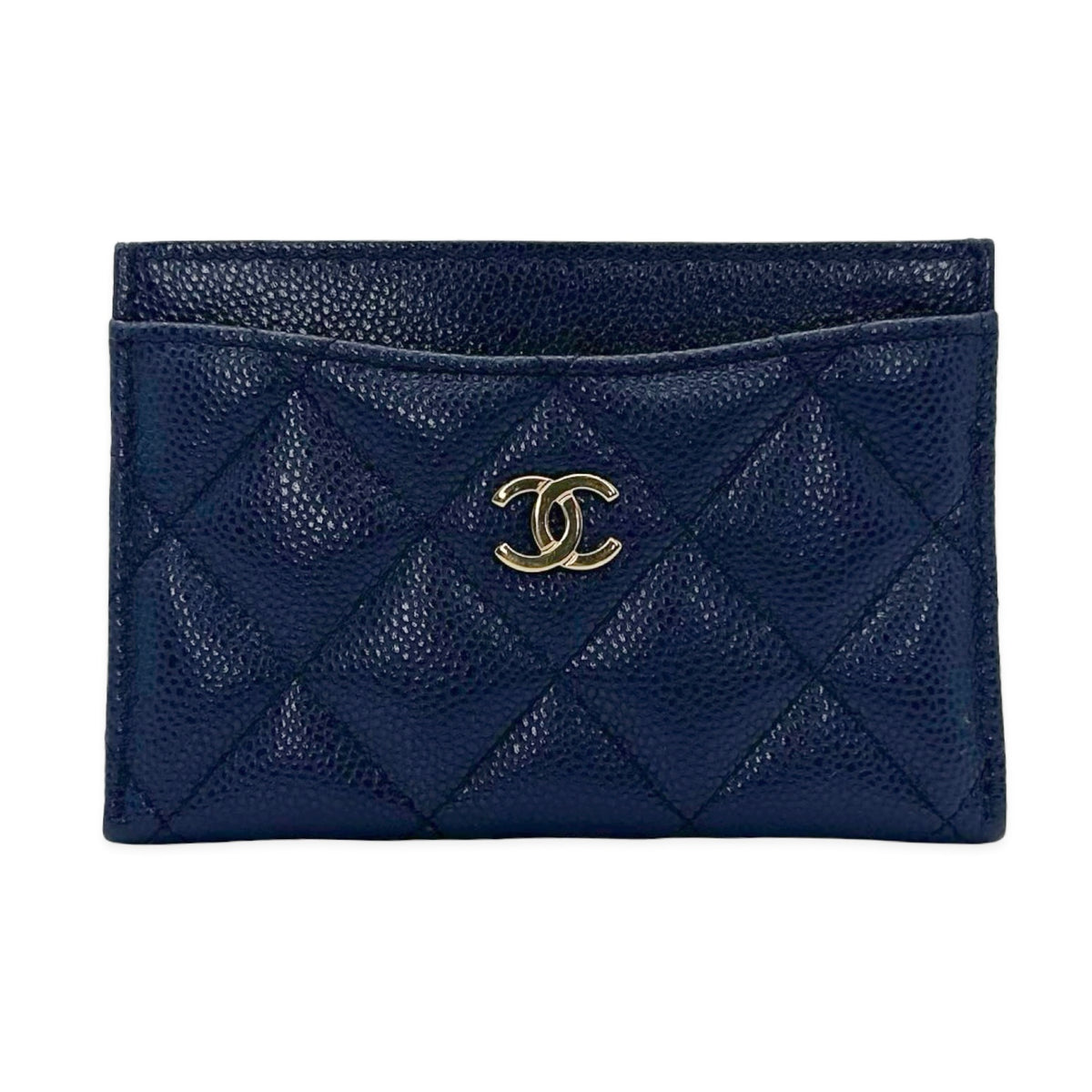 Chanel Quilted Caviar Classic Card Holder