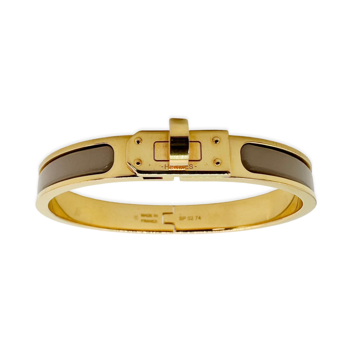 Hermes Enamel Kelly Mini Clic Bracelet