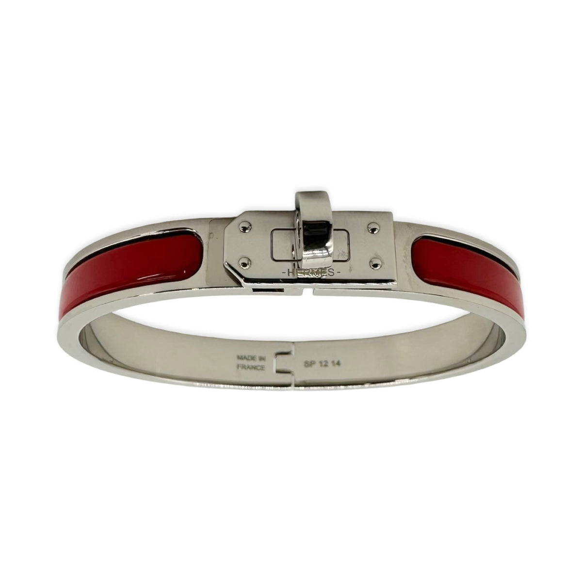 Hermes Enamel Kelly Mini Clic Bracelet